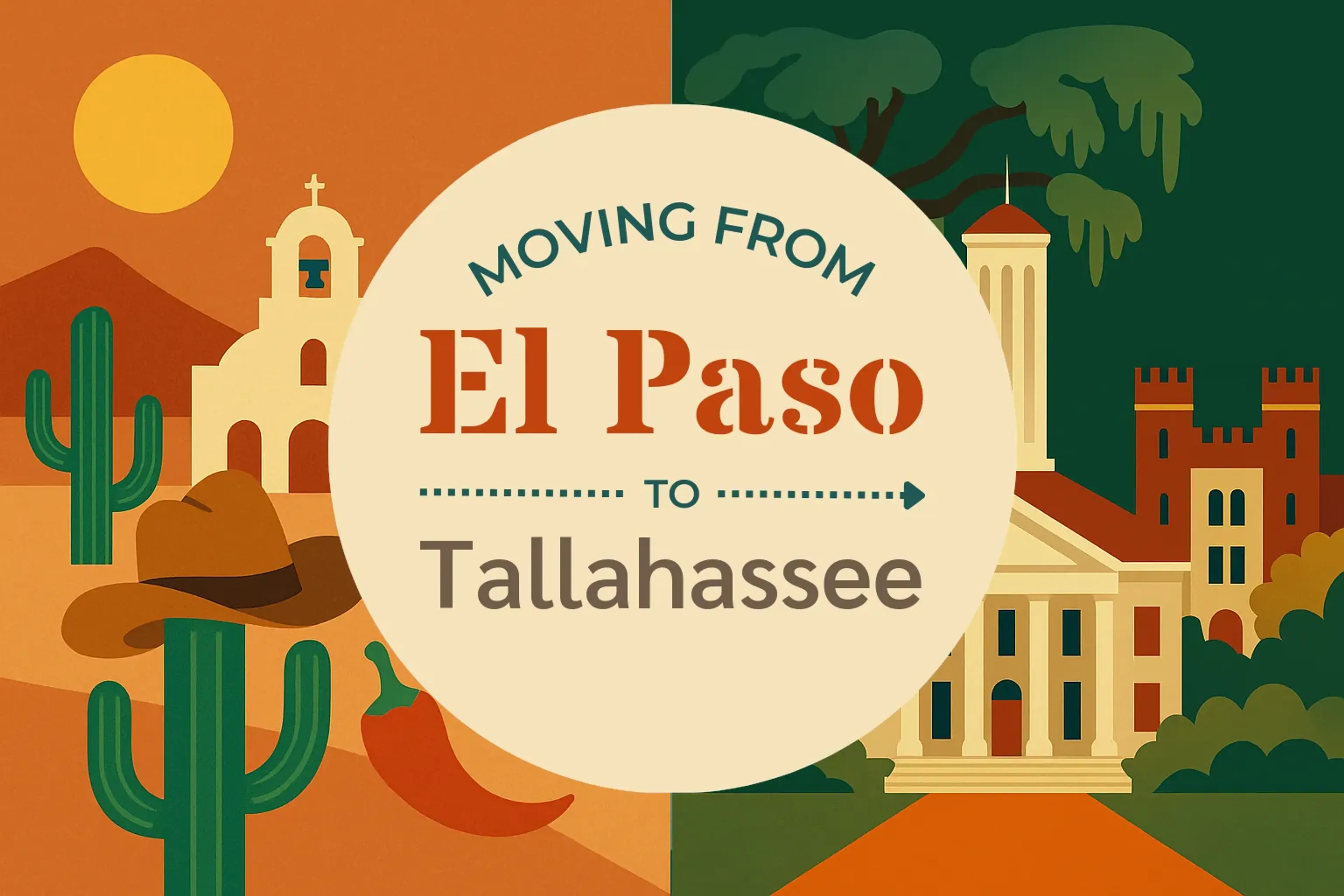 Side-by-side comparison of El Paso to Tallahassee moving companies