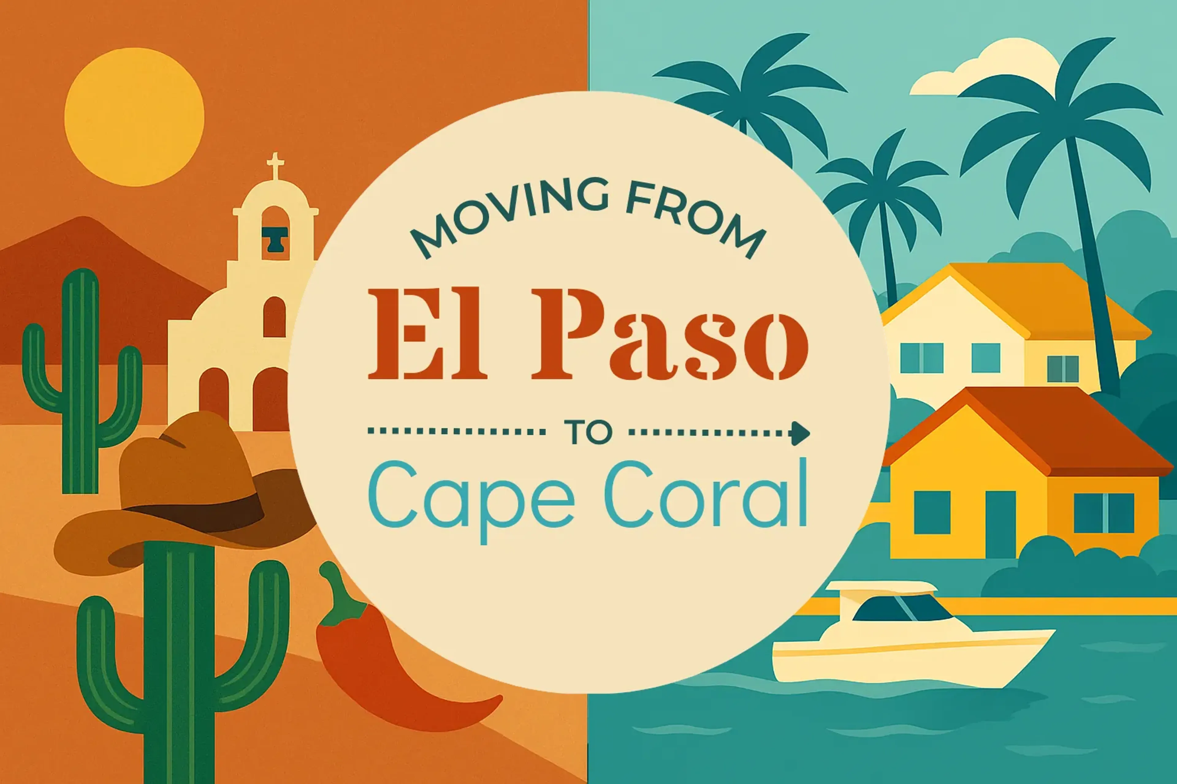 Side-by-side comparison of El Paso to Cape Coral moving companies