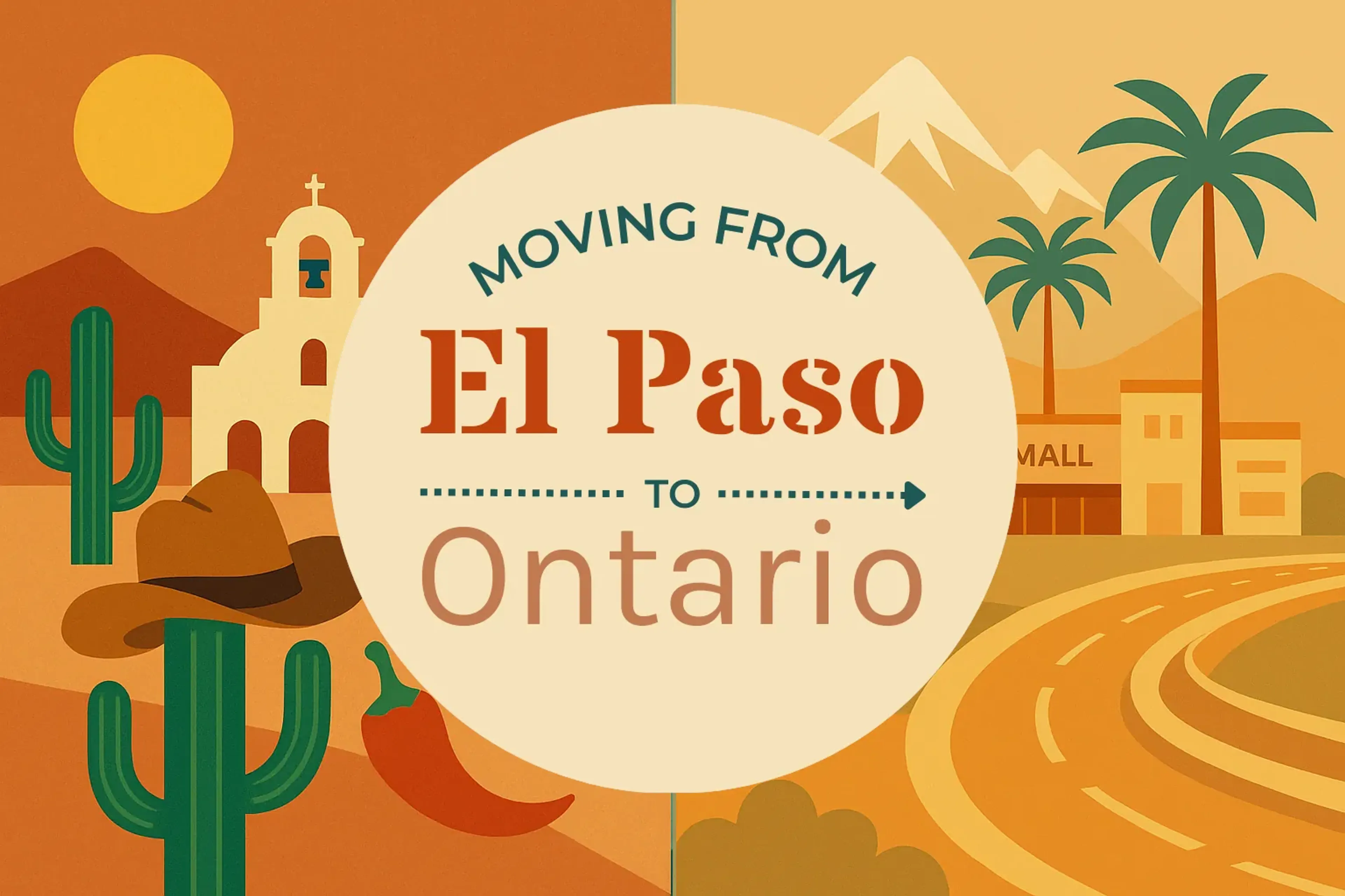 Side-by-side comparison of El Paso to Ontario moving companies