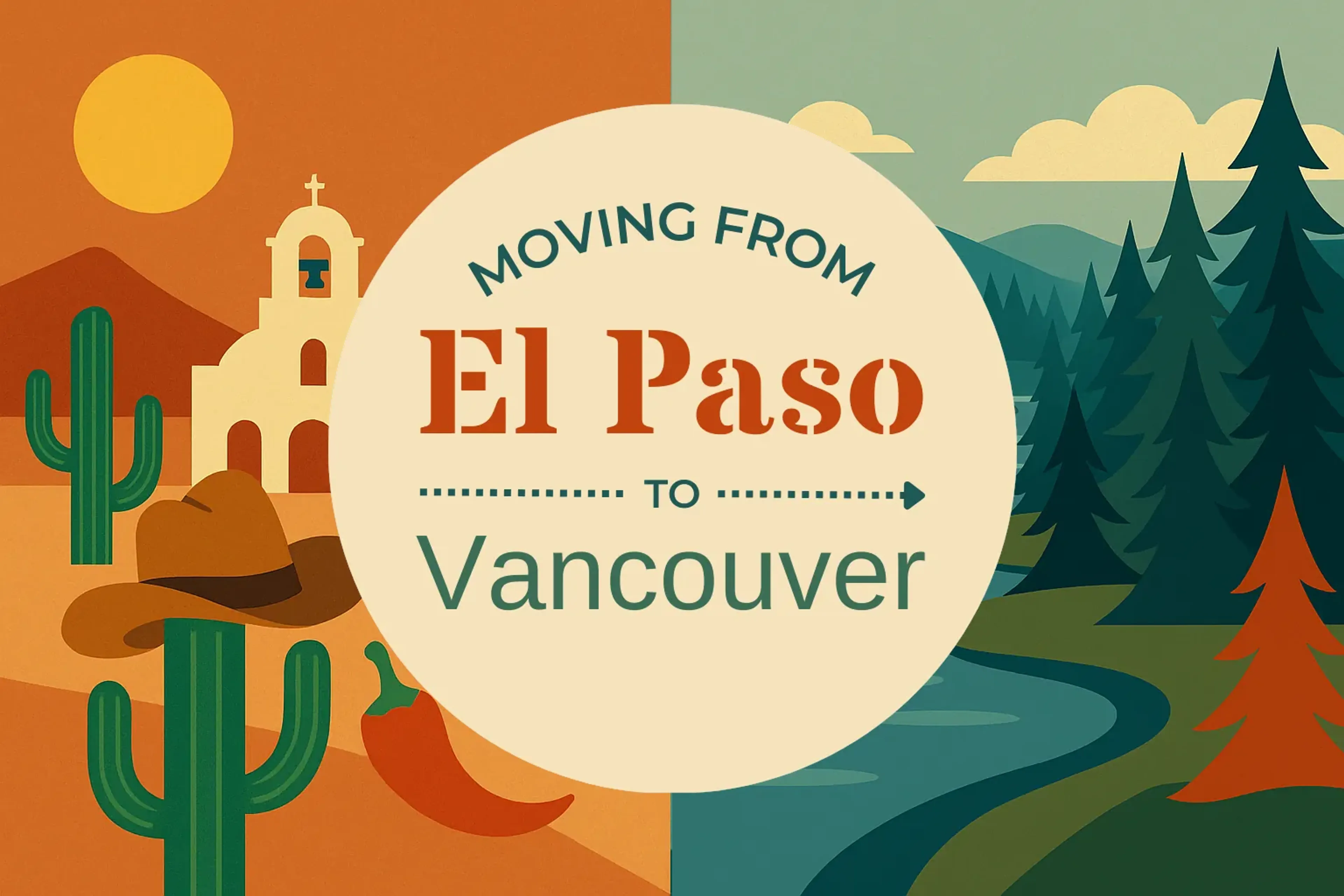 Side-by-side comparison of El Paso to Vancouver moving companies