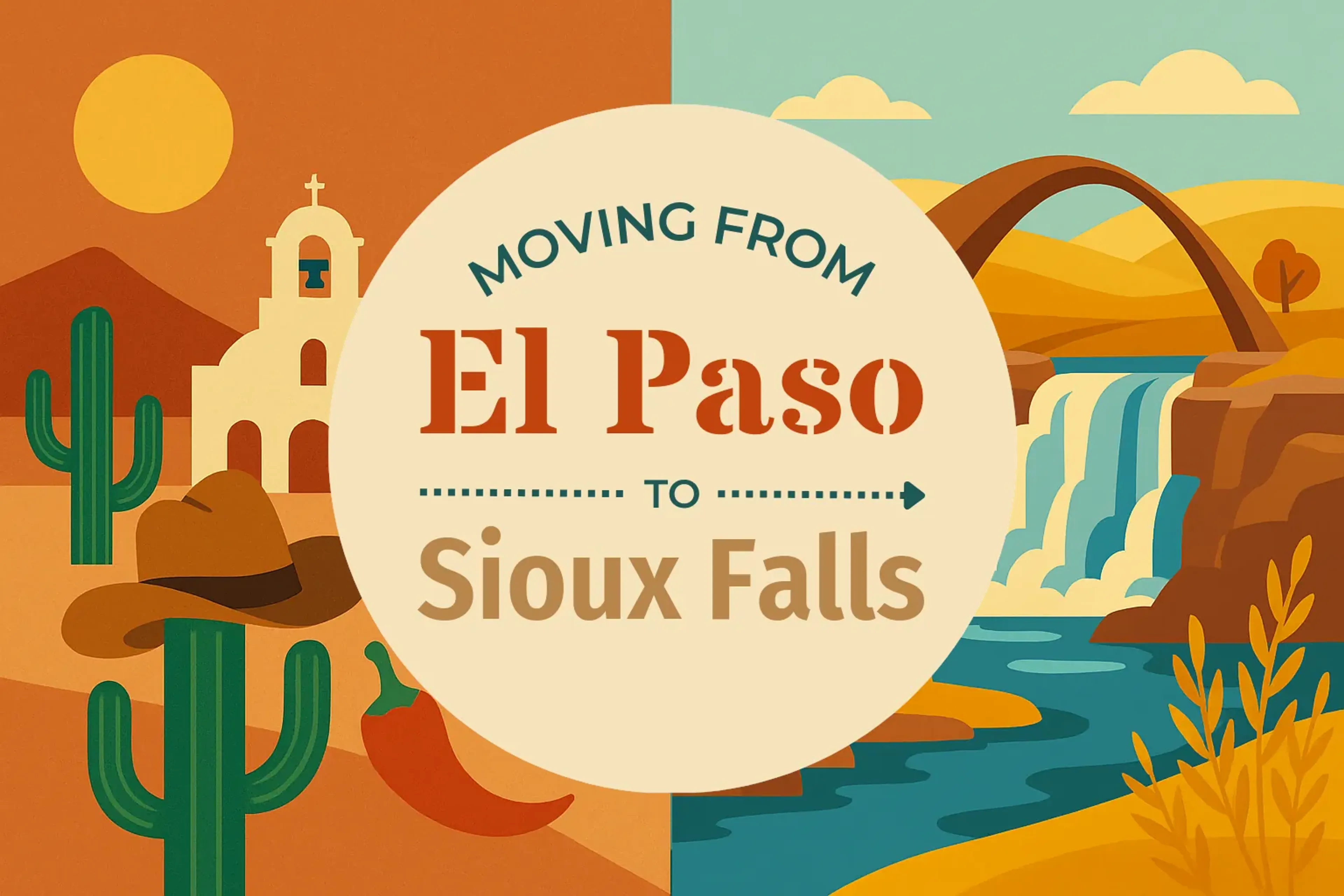 Side-by-side comparison of El Paso to Sioux Falls moving companies