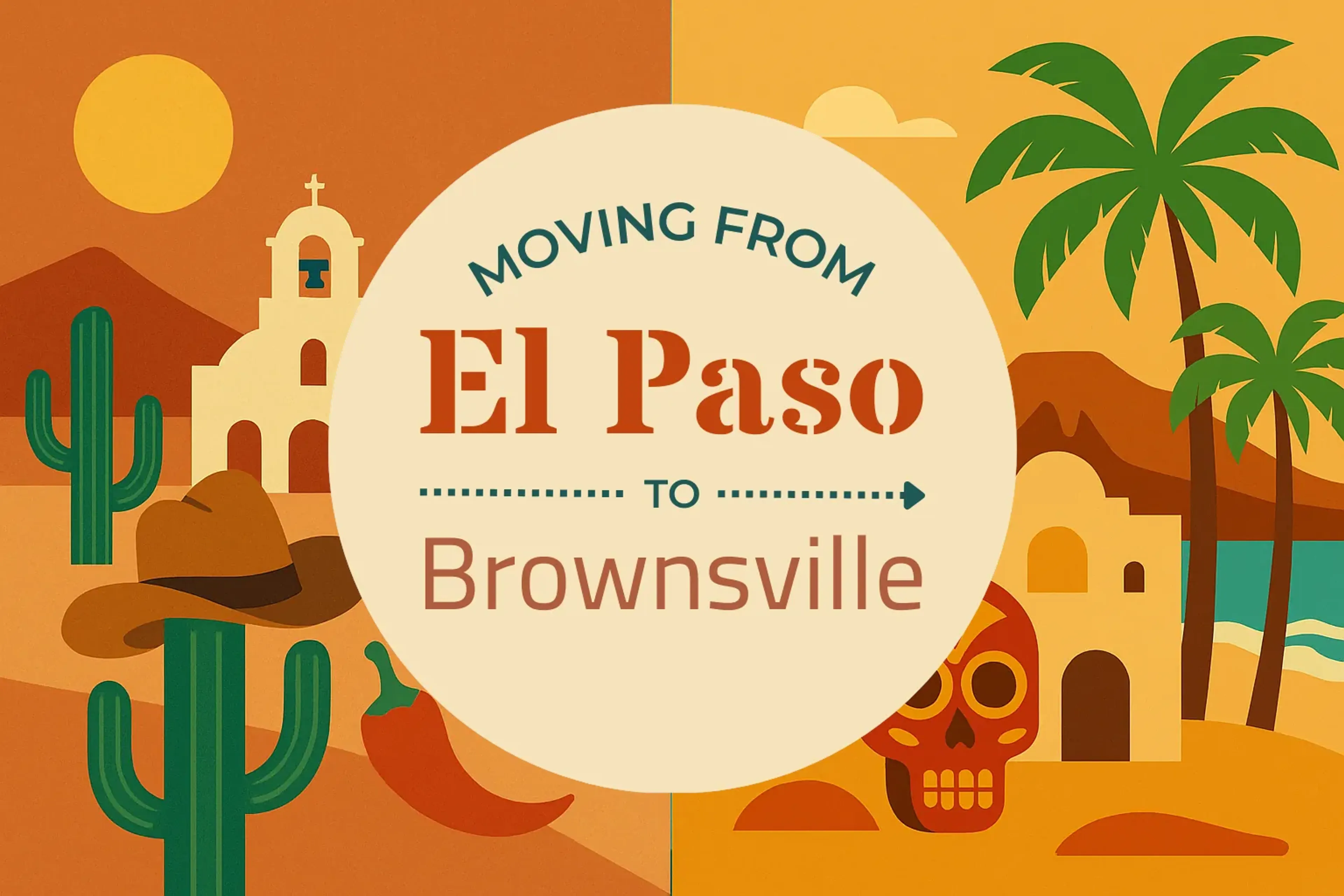 Side-by-side comparison of El Paso to Brownsville moving companies
