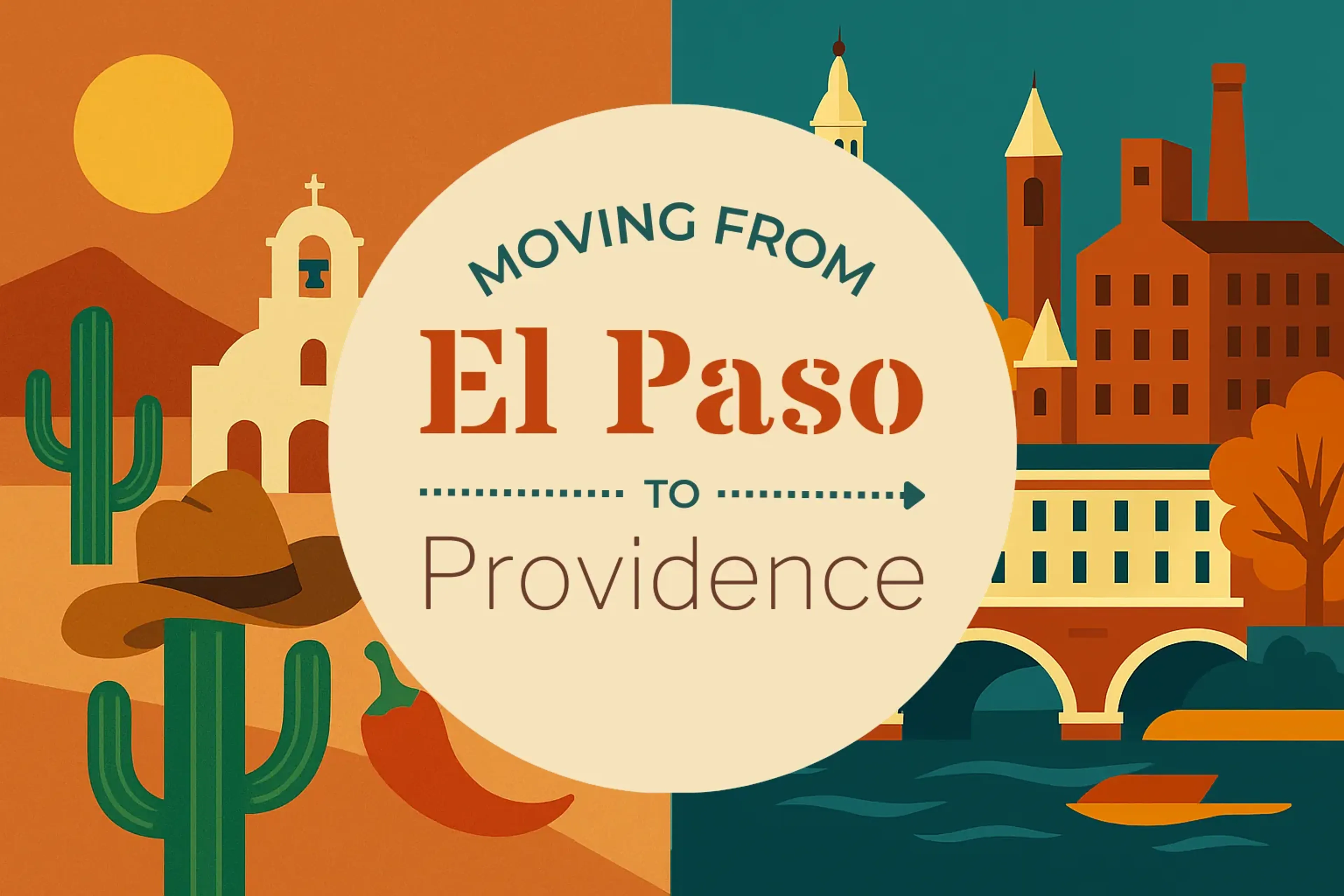 Side-by-side comparison of El Paso to Providence moving companies