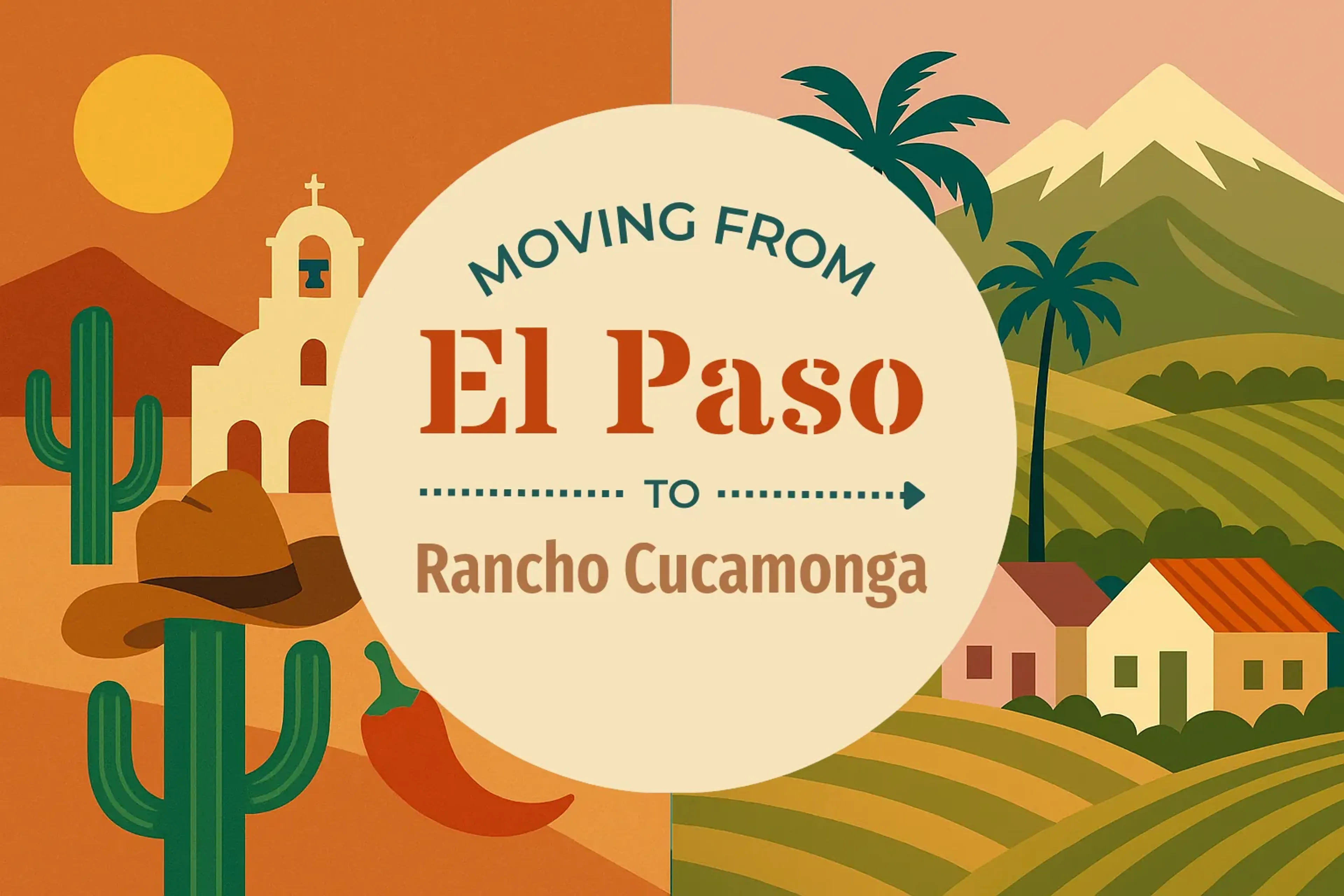 Side-by-side comparison of El Paso to Rancho Cucamonga moving companies