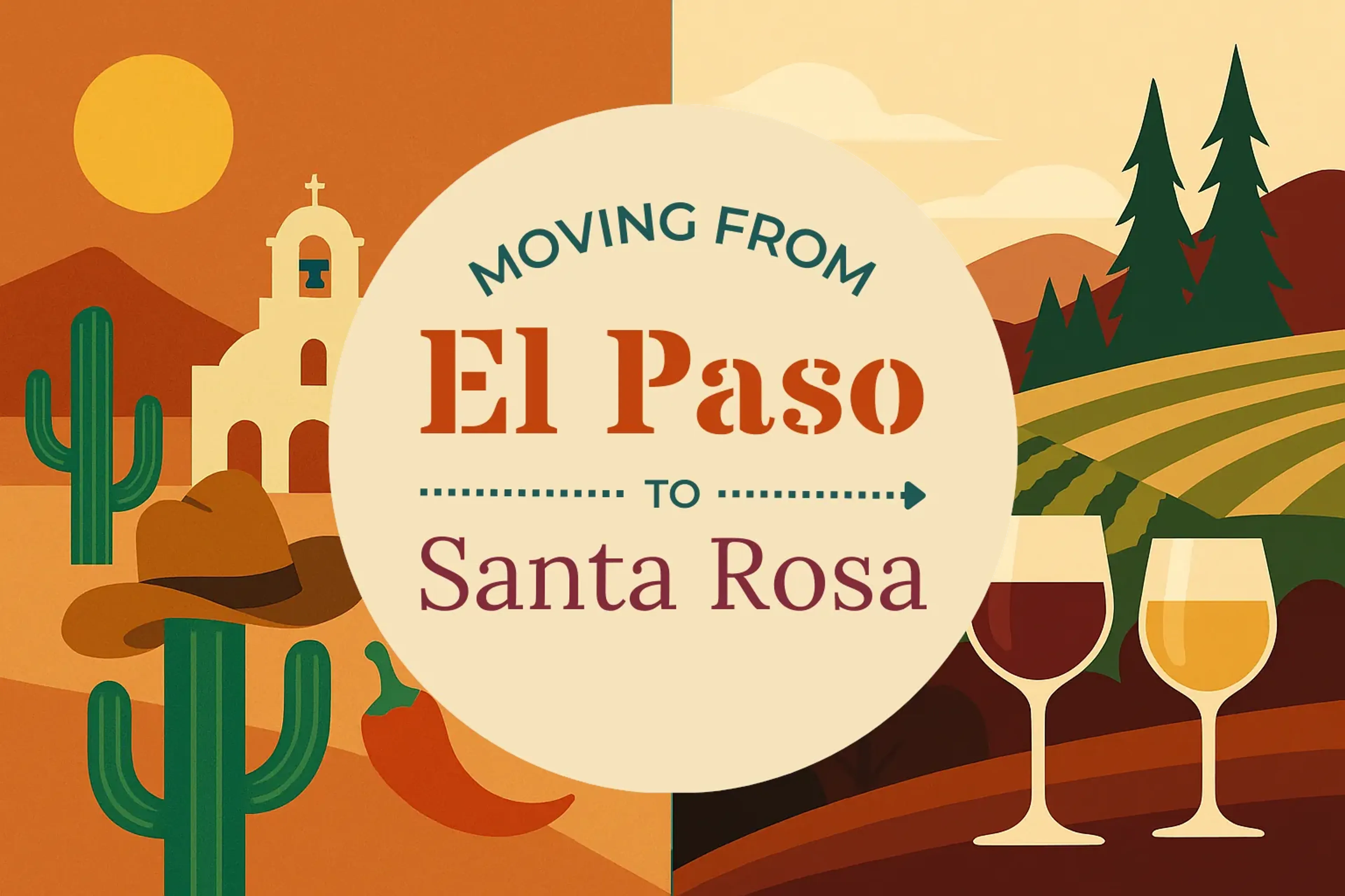 Side-by-side comparison of El Paso to Santa Rosa moving companies