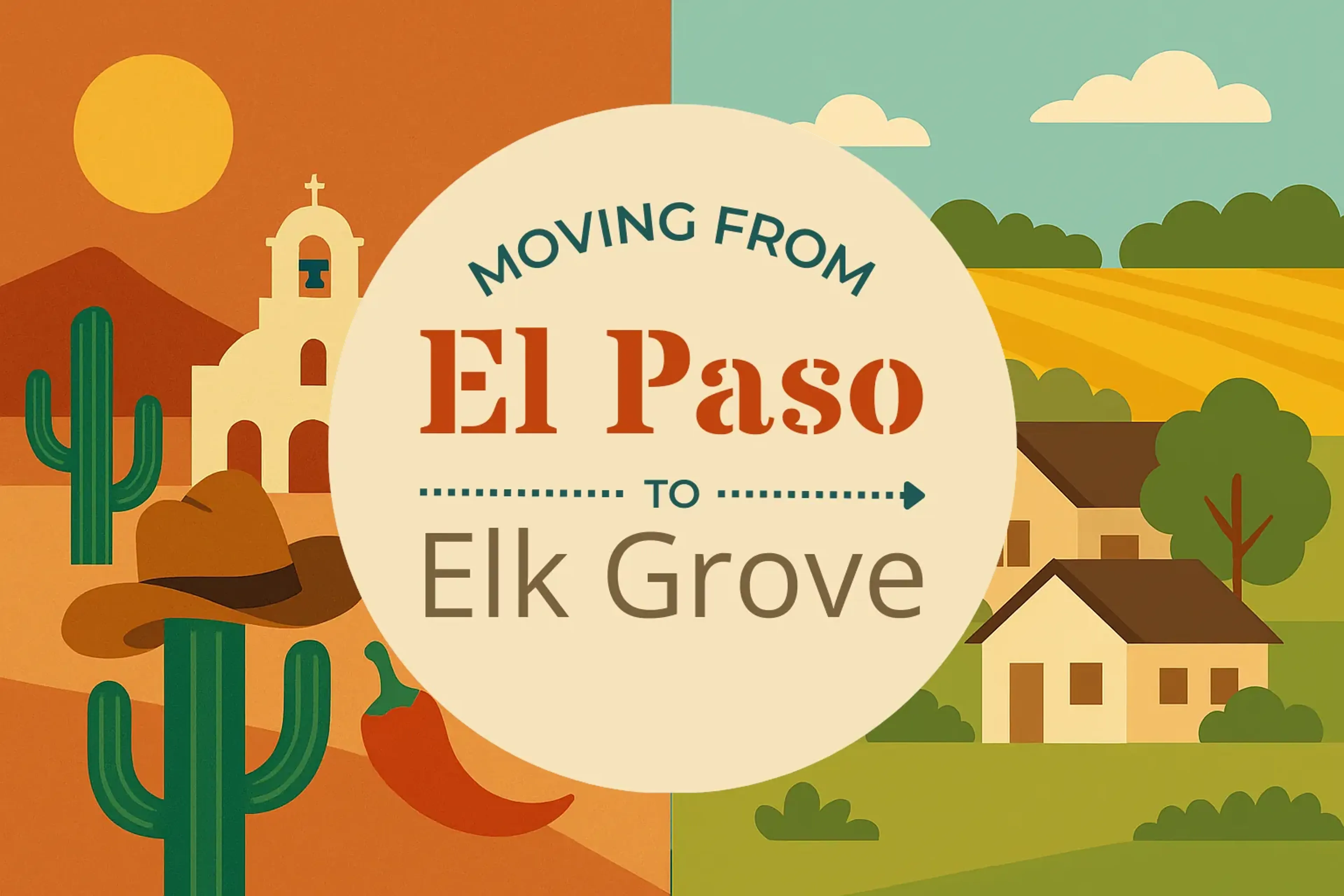 Side-by-side comparison of El Paso to Elk Grove moving companies