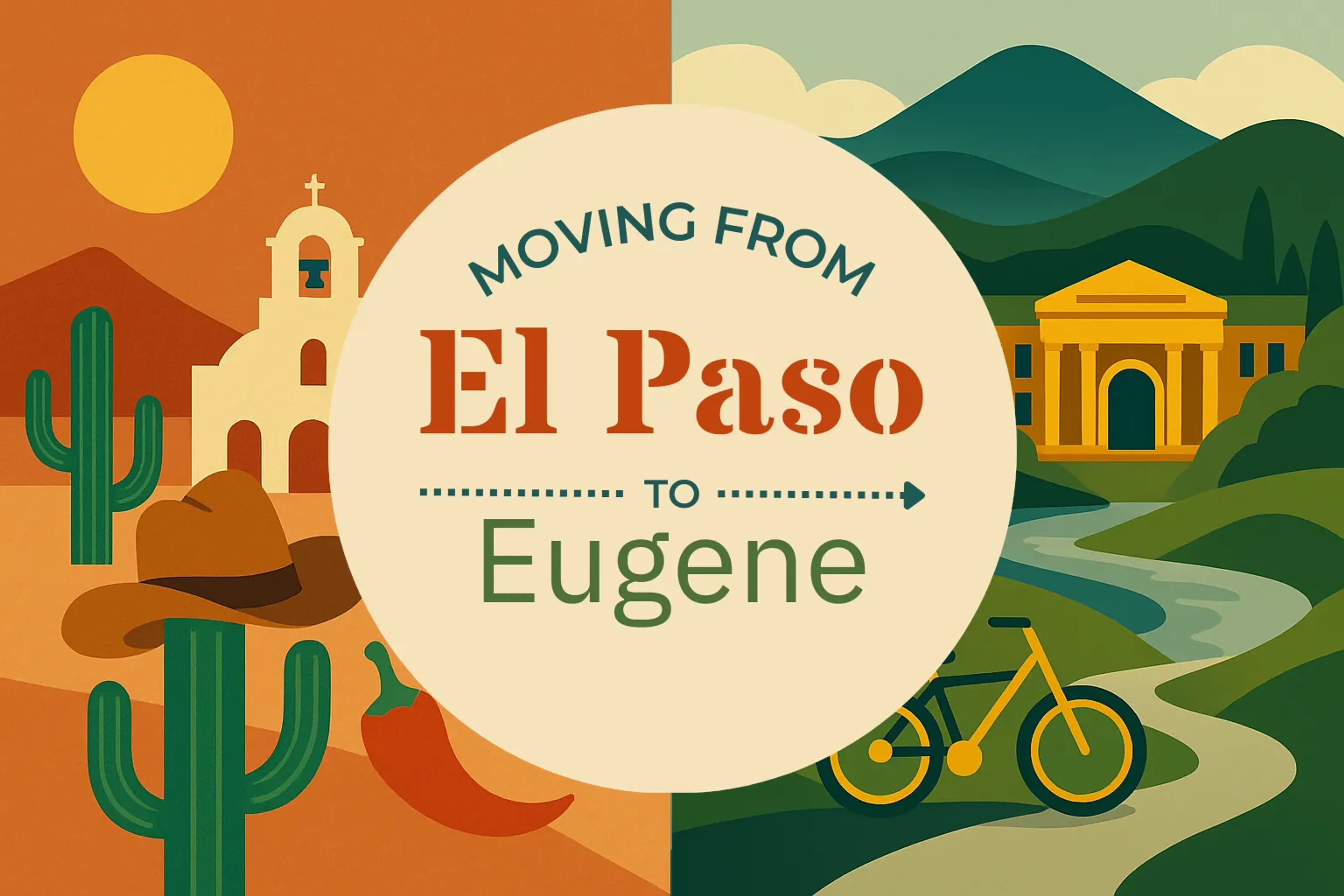Side-by-side comparison of El Paso to Eugene moving companies