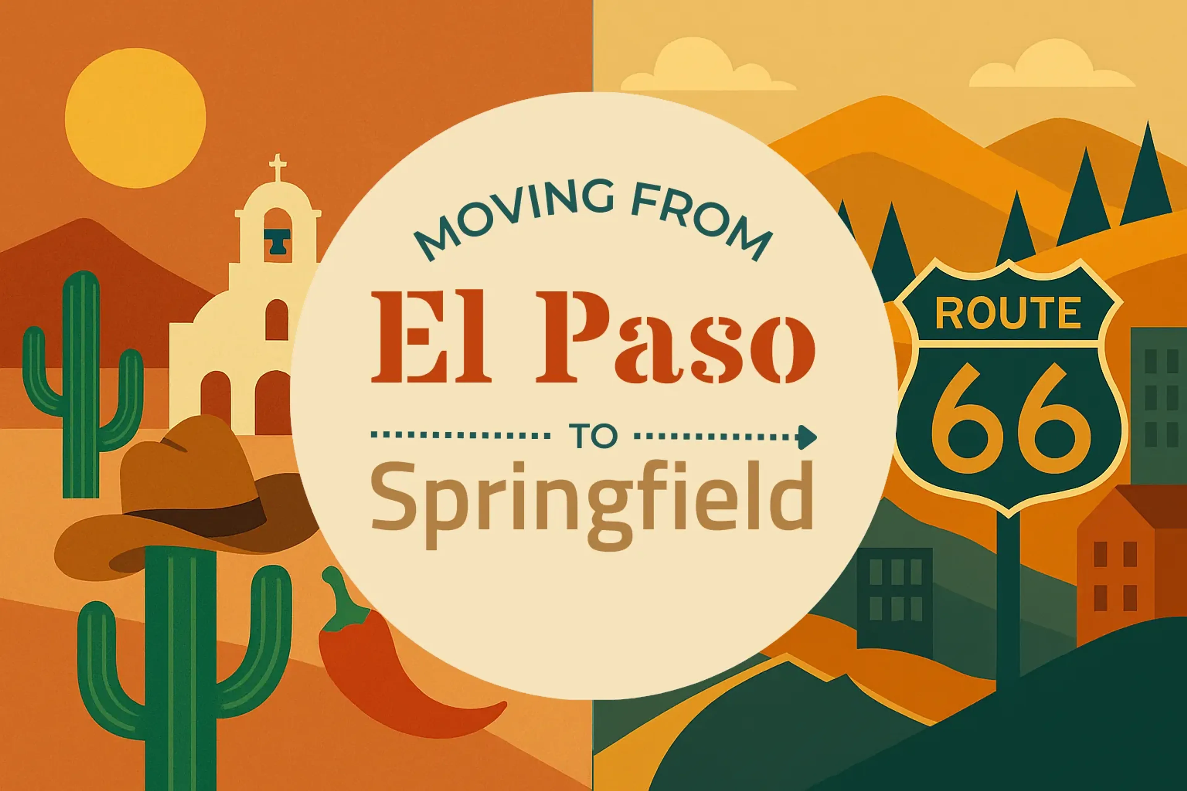 Side-by-side comparison of El Paso to Springfield moving companies