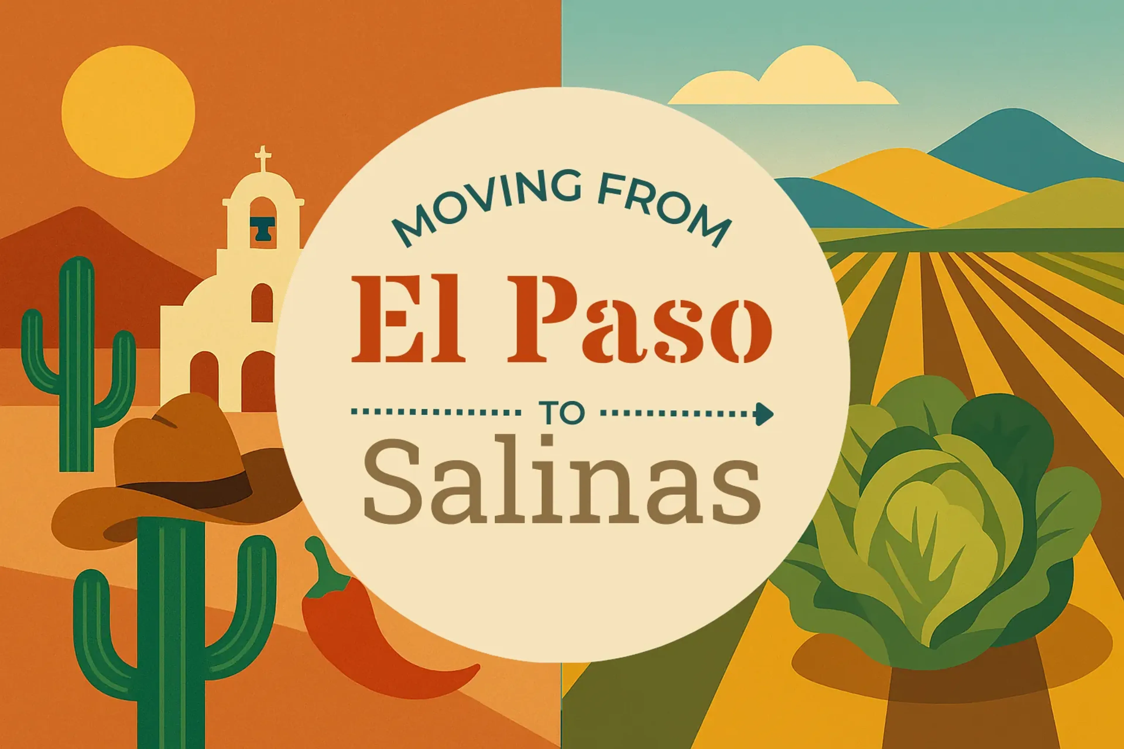 Side-by-side comparison of El Paso to Salinas moving companies