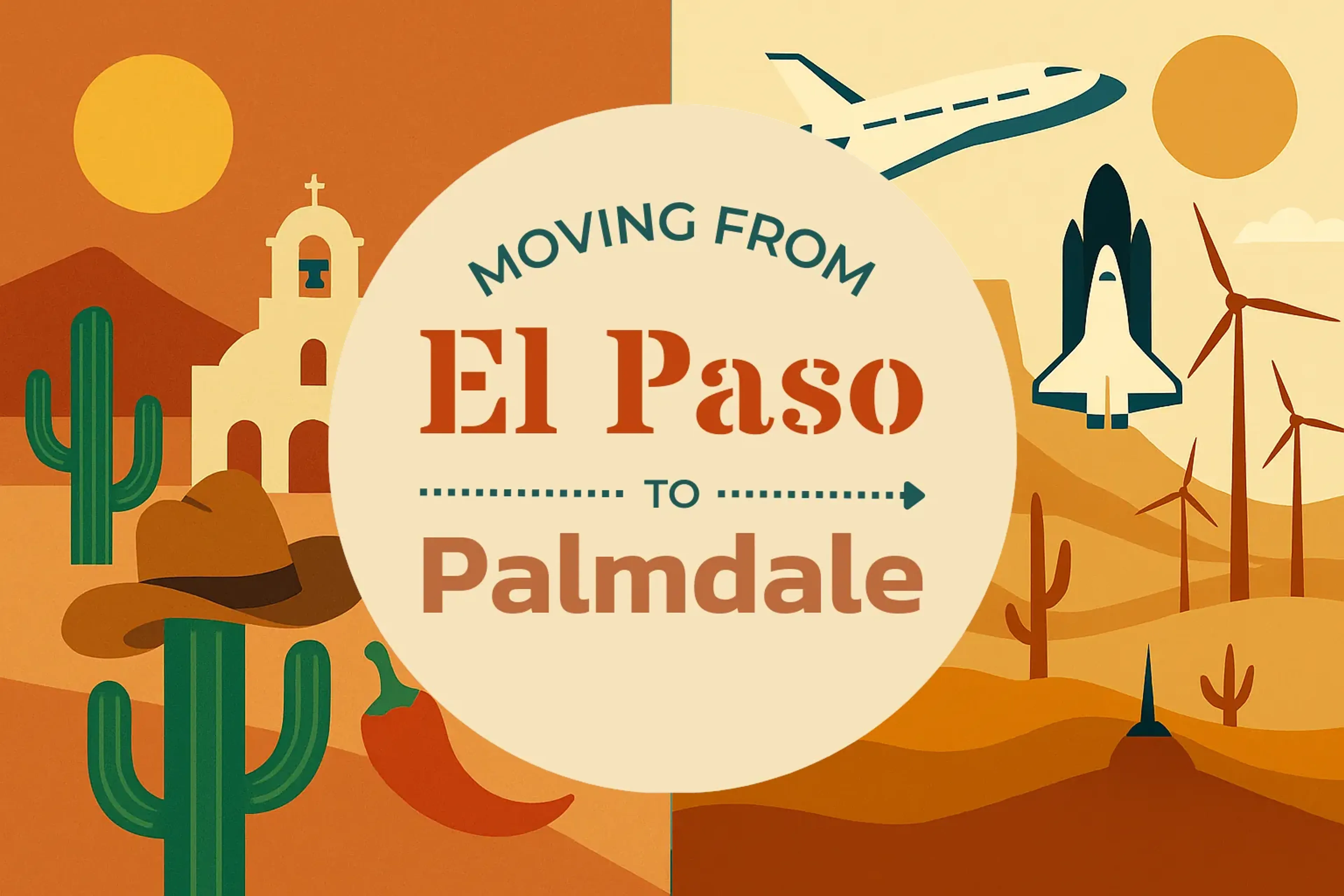 Side-by-side comparison of El Paso to Palmdale moving companies