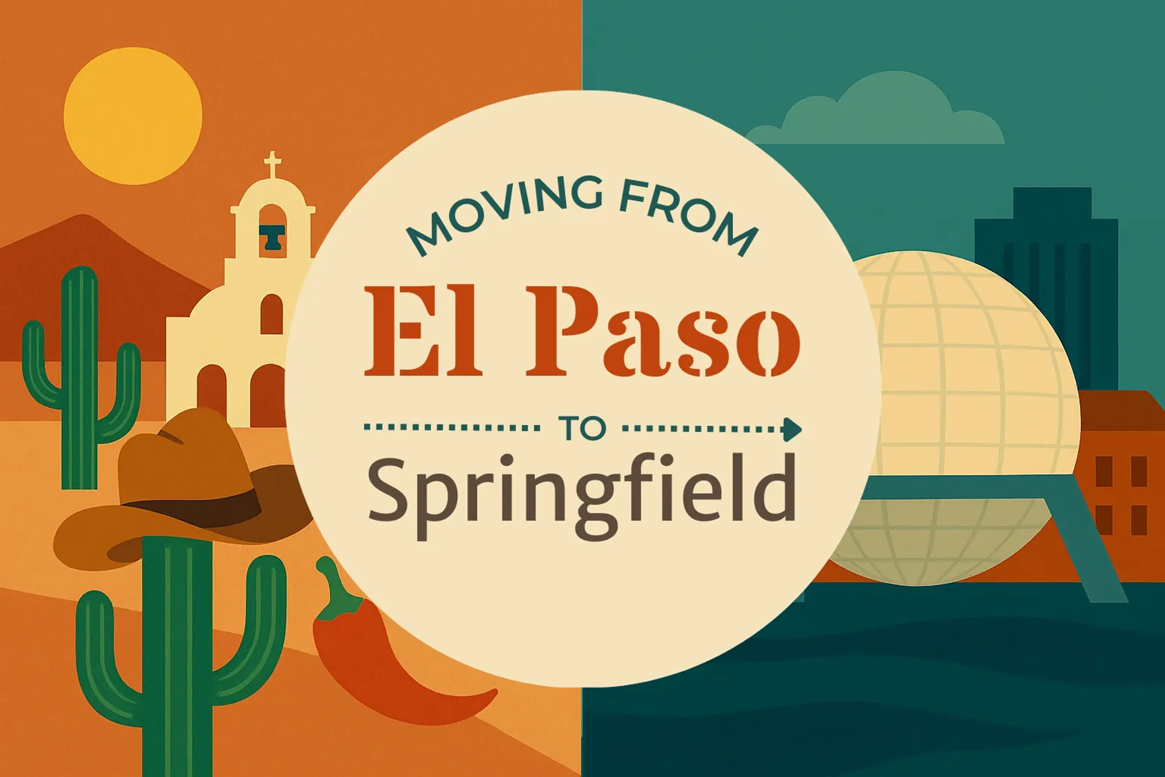 Side-by-side comparison of El Paso to Springfield moving companies