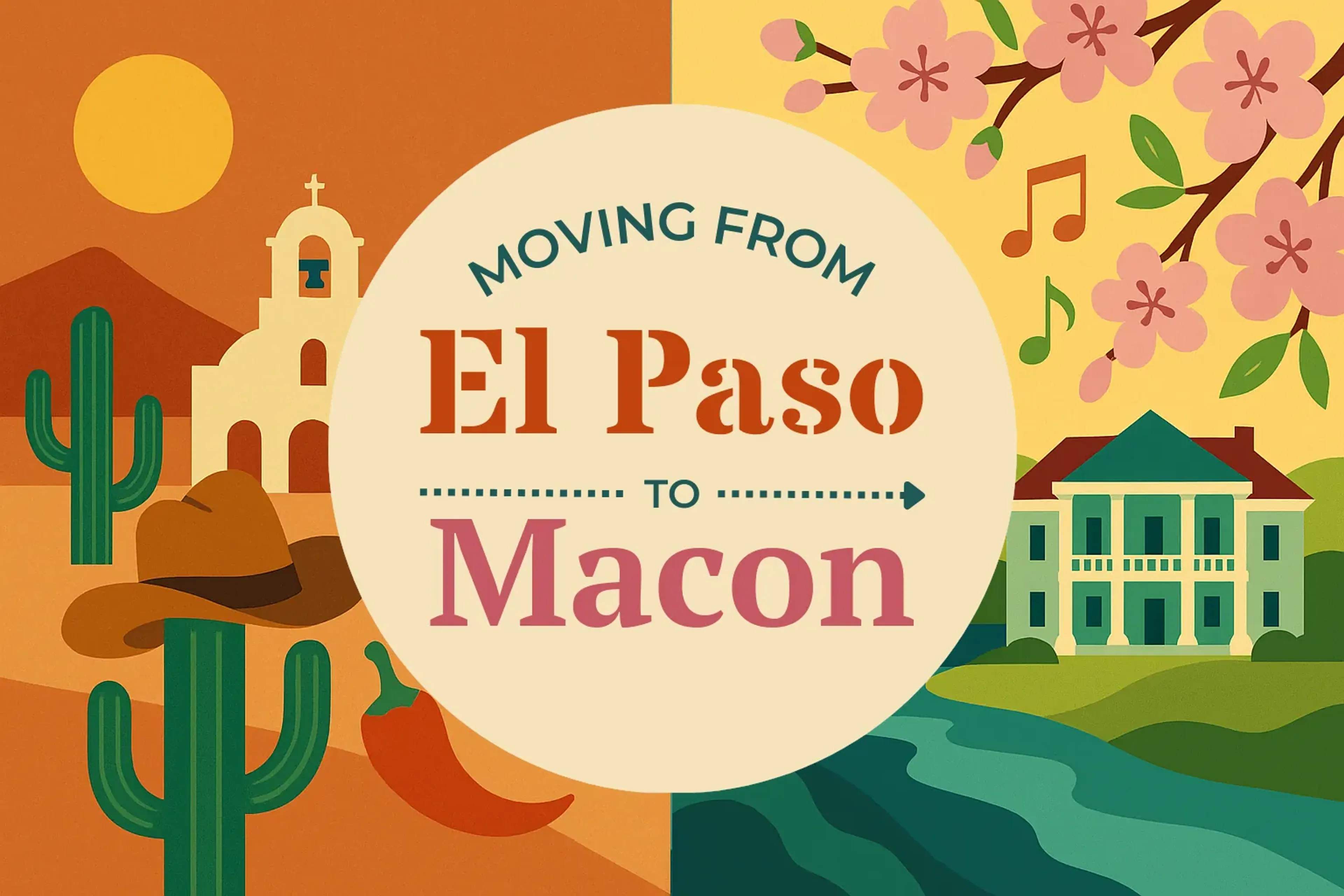 Side-by-side comparison of El Paso to Macon moving companies
