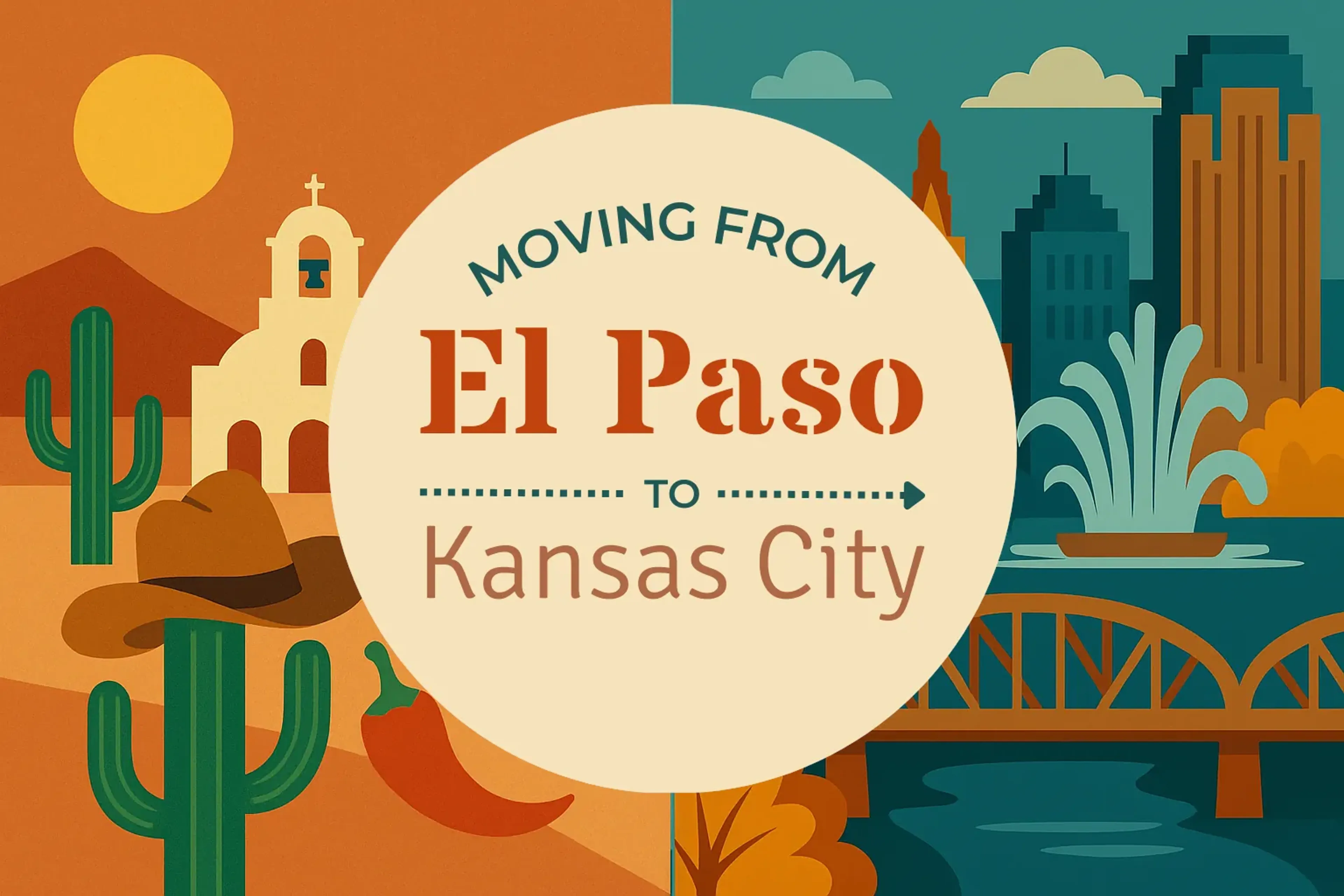 Side-by-side comparison of El Paso to Kansas City moving companies