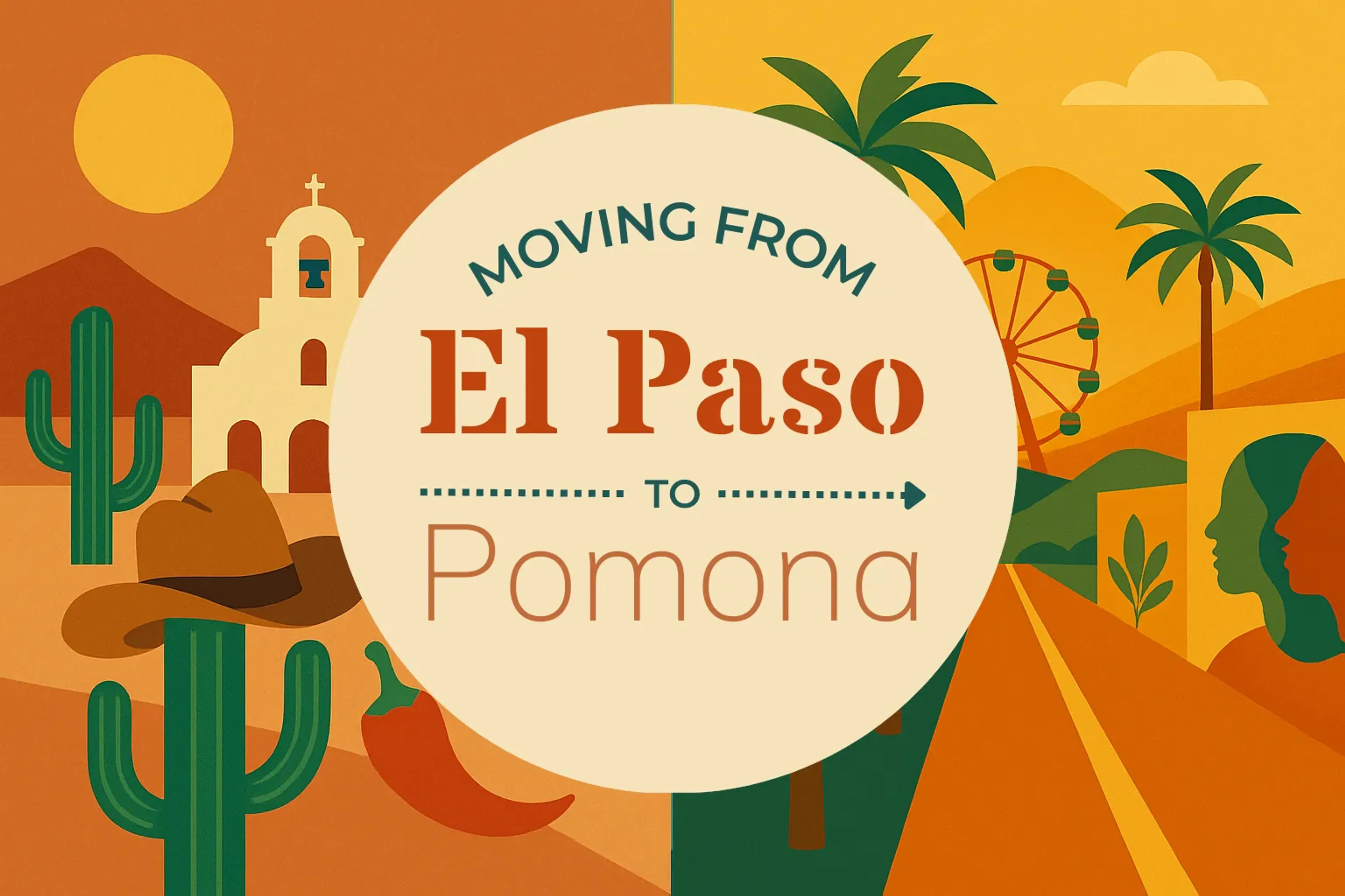 Side-by-side comparison of El Paso to Pomona moving companies