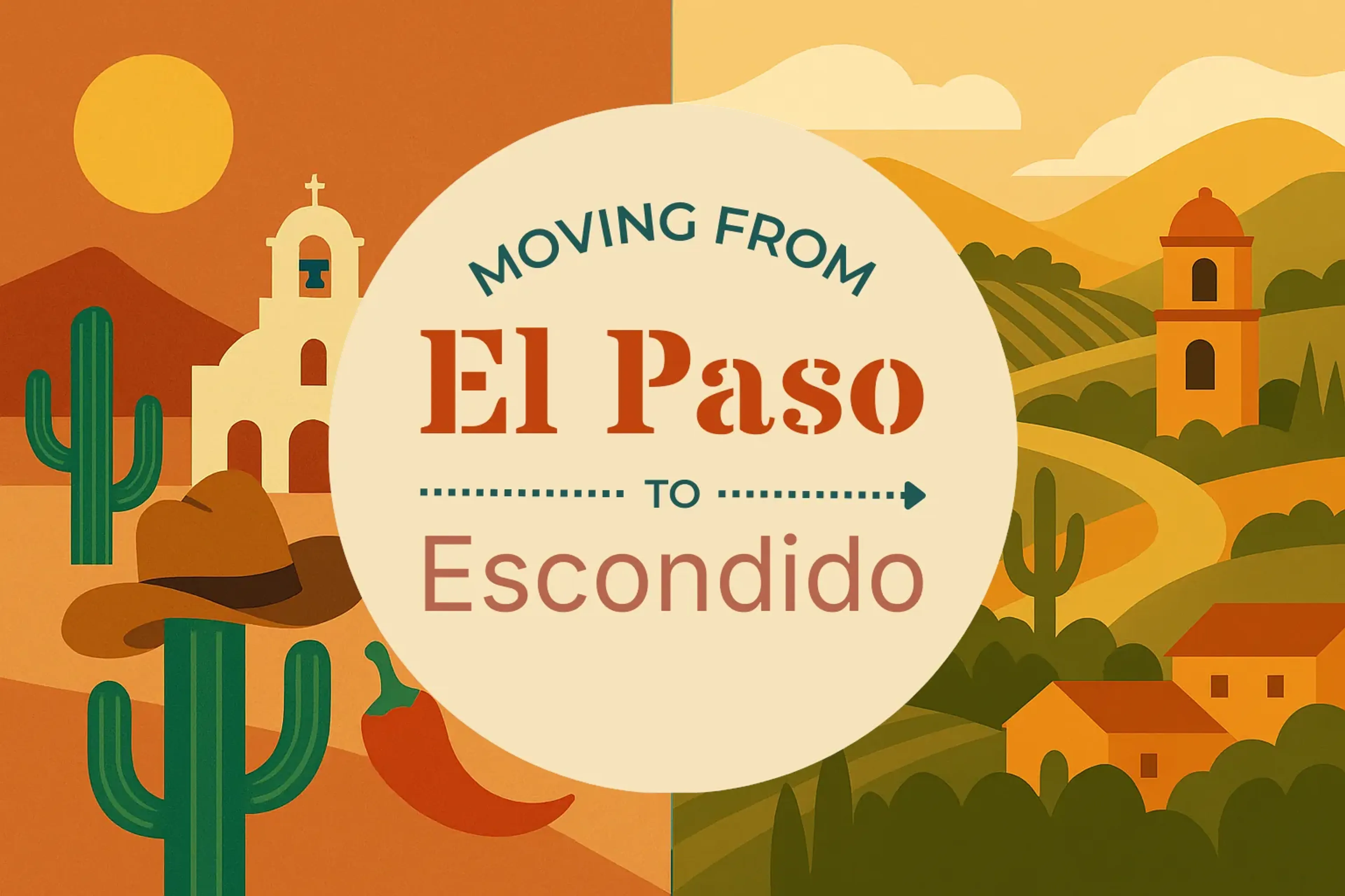Side-by-side comparison of El Paso to Escondido moving companies