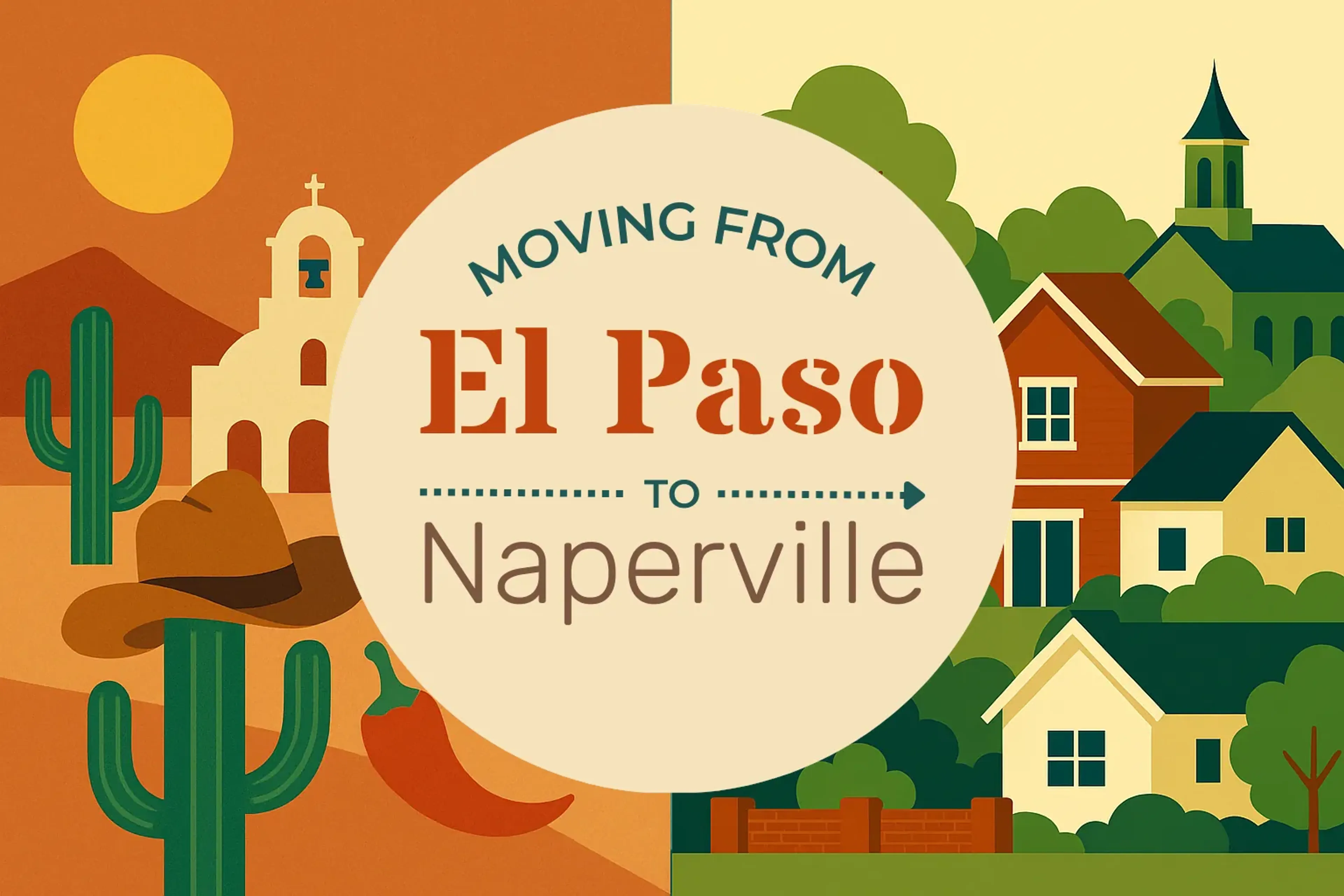Side-by-side comparison of El Paso to Naperville moving companies