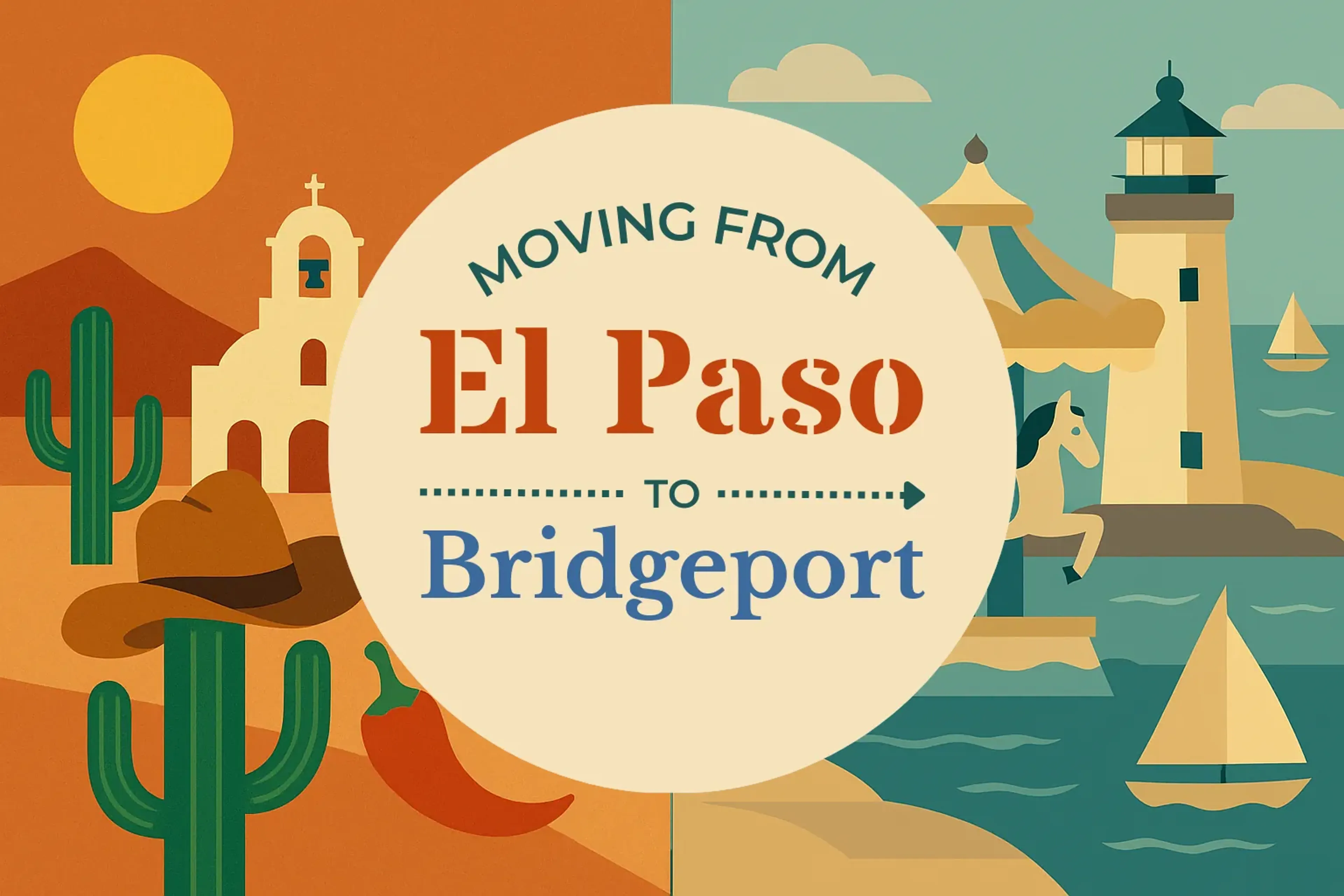 Side-by-side comparison of El Paso to Bridgeport moving companies