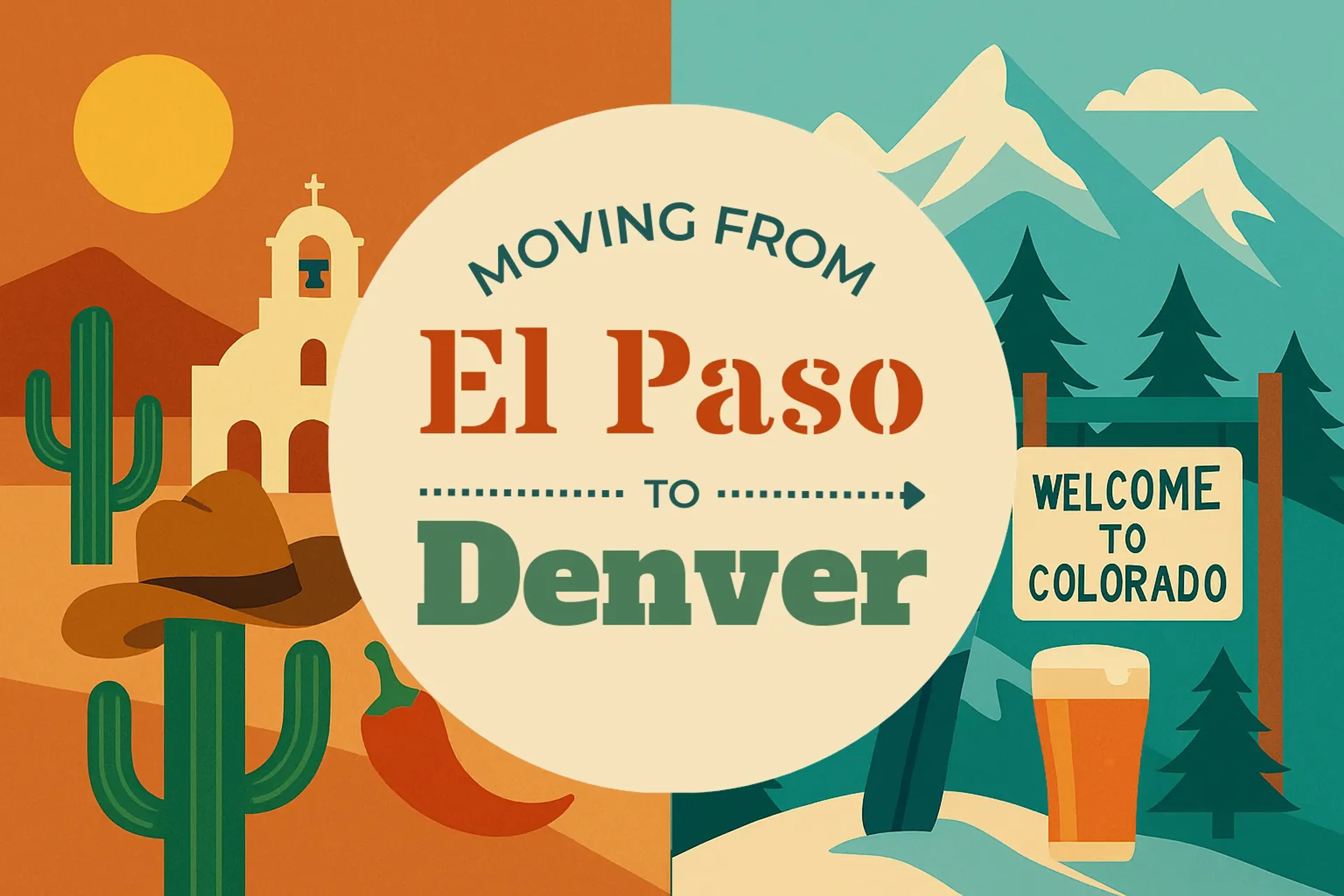 Side-by-side comparison of El Paso to Denver moving companies