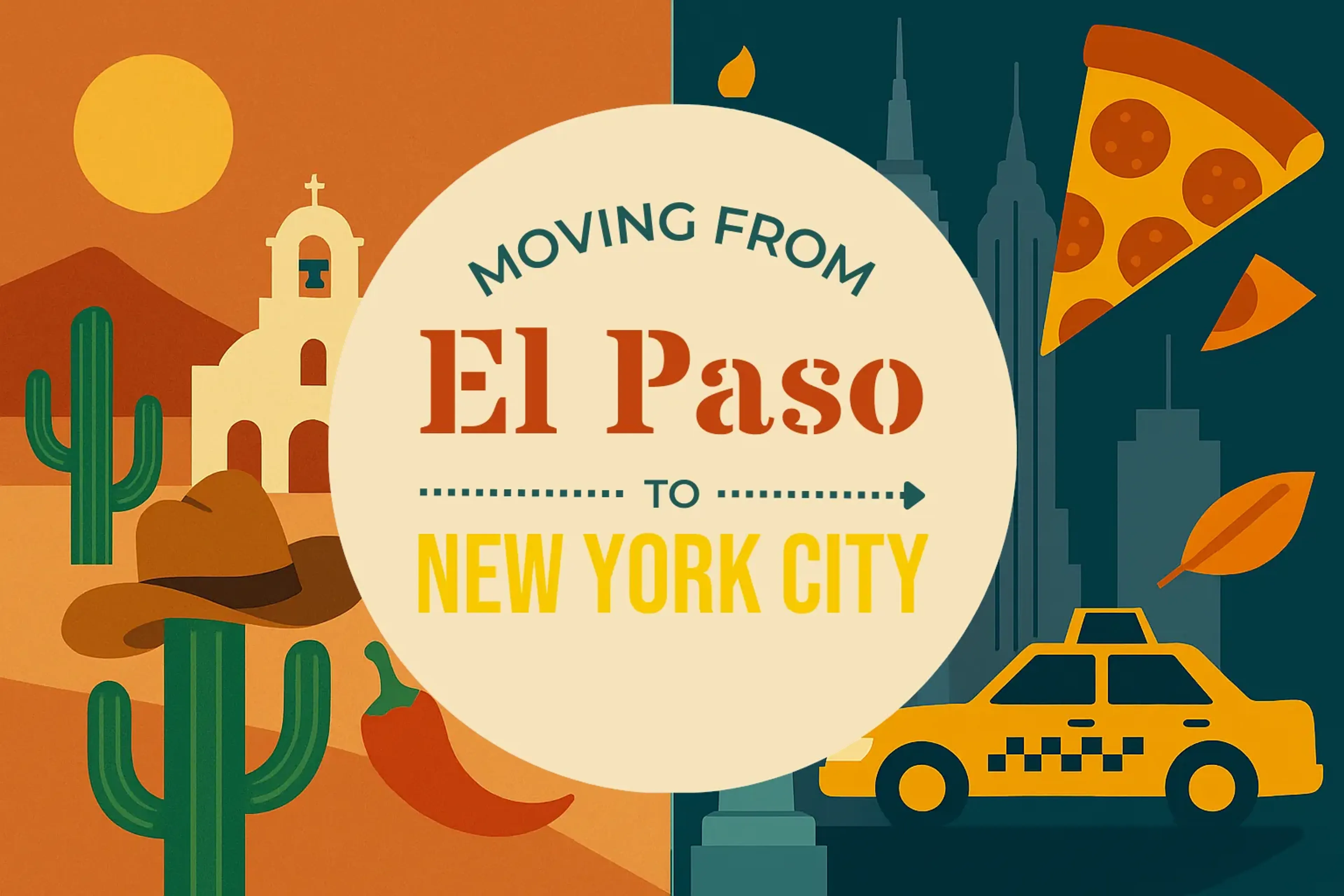 Side-by-side comparison of El Paso to New York City moving companies
