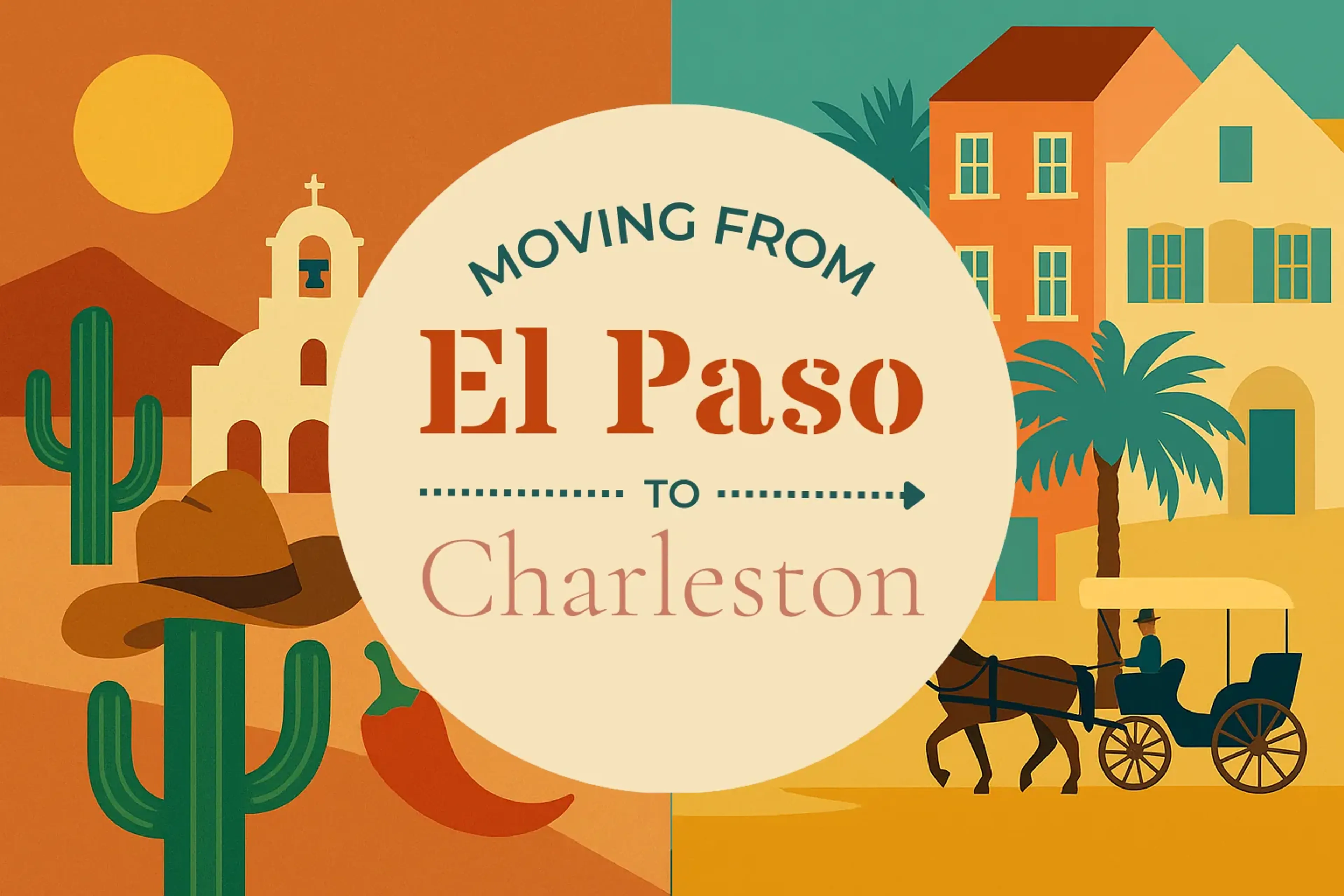 Side-by-side comparison of El Paso to Charleston moving companies