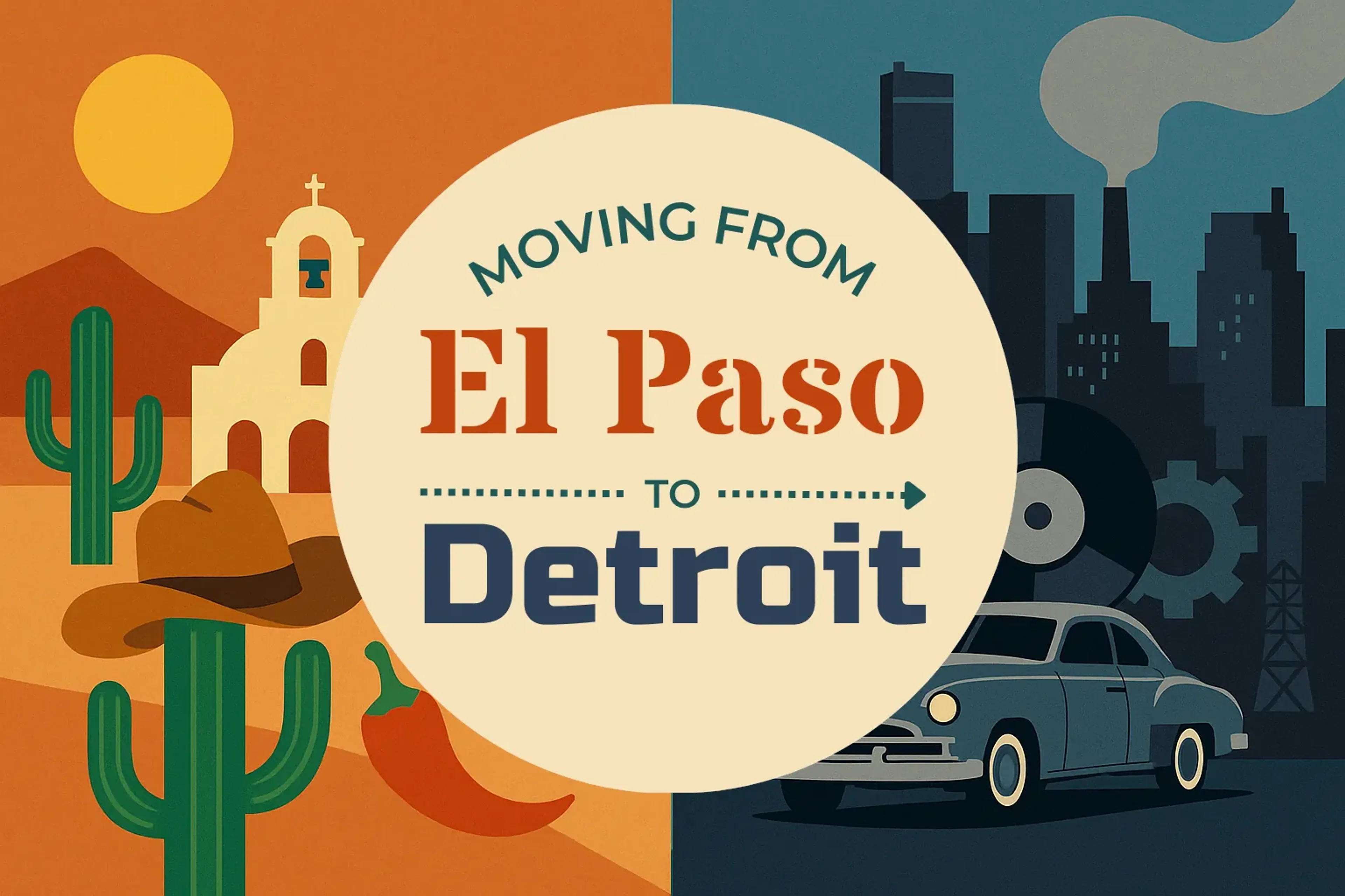 Side-by-side comparison of El Paso to Detroit moving companies