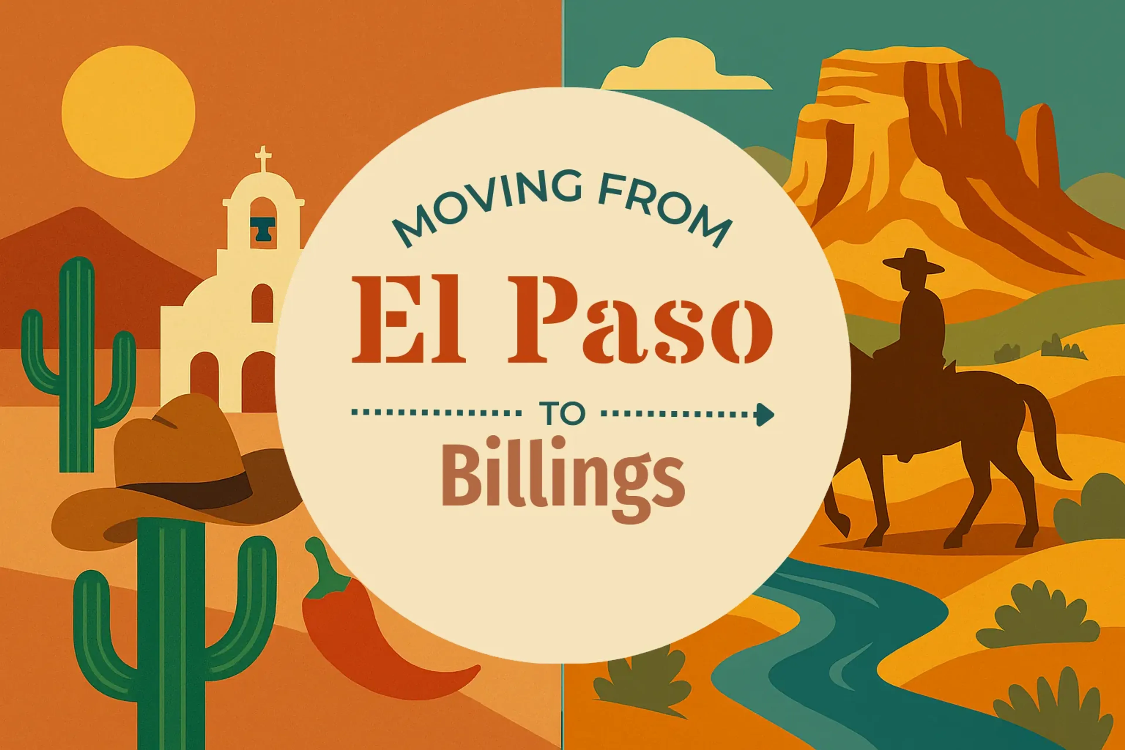 Side-by-side comparison of El Paso to Billings moving companies