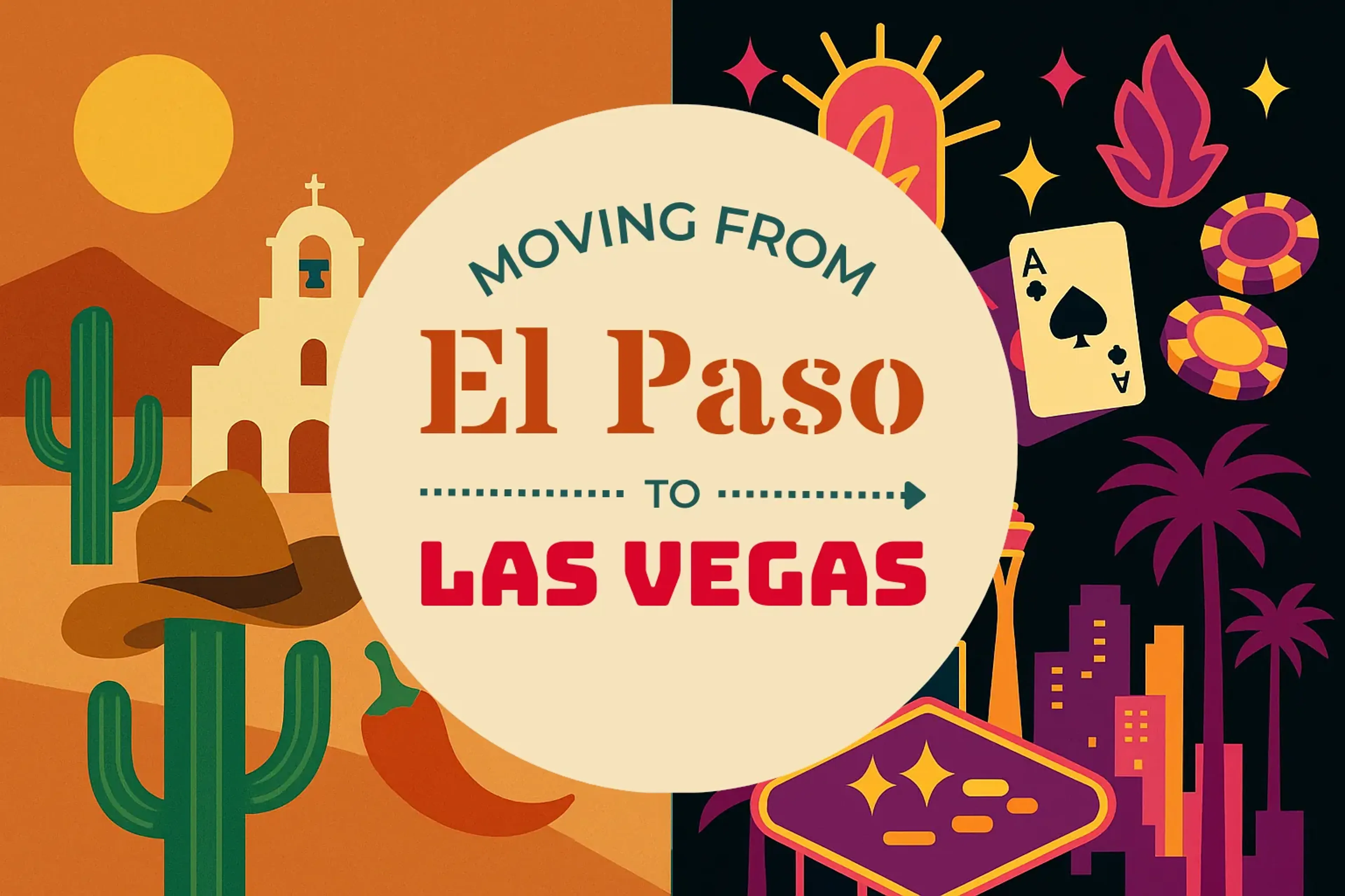 Side-by-side comparison of El Paso to Las Vegas moving companies
