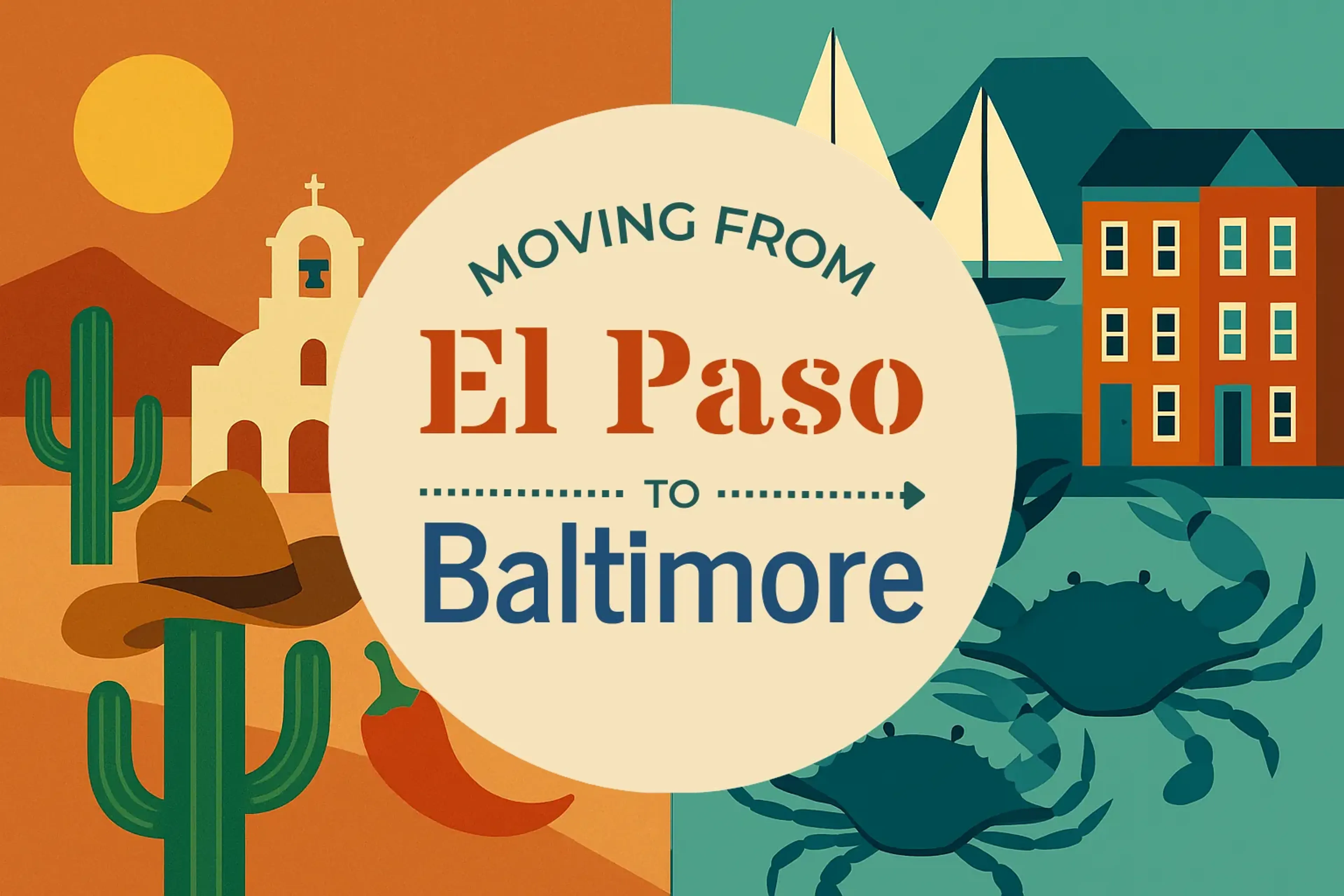 Side-by-side comparison of El Paso to Baltimore moving companies