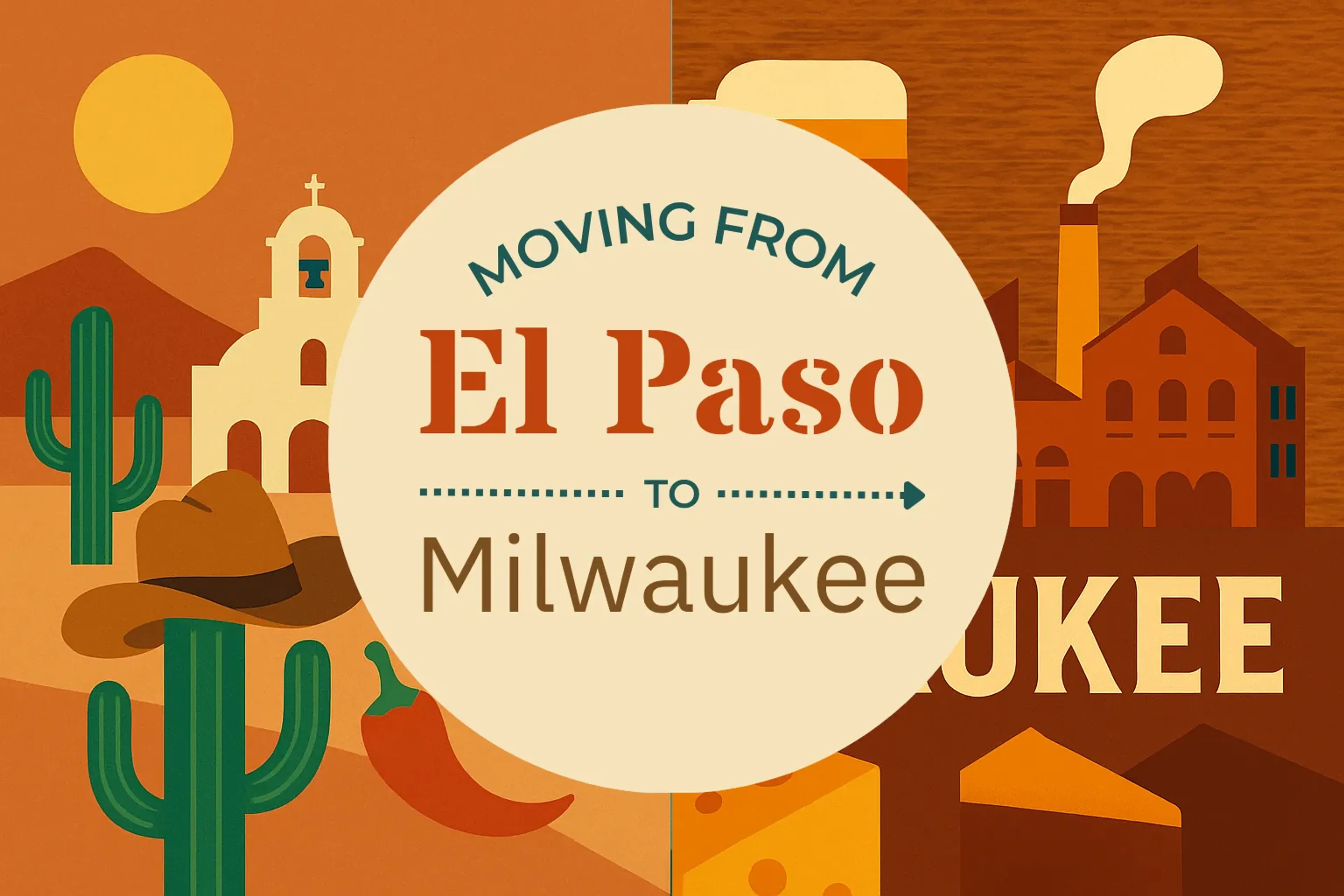 Side-by-side comparison of El Paso to Milwaukee moving companies
