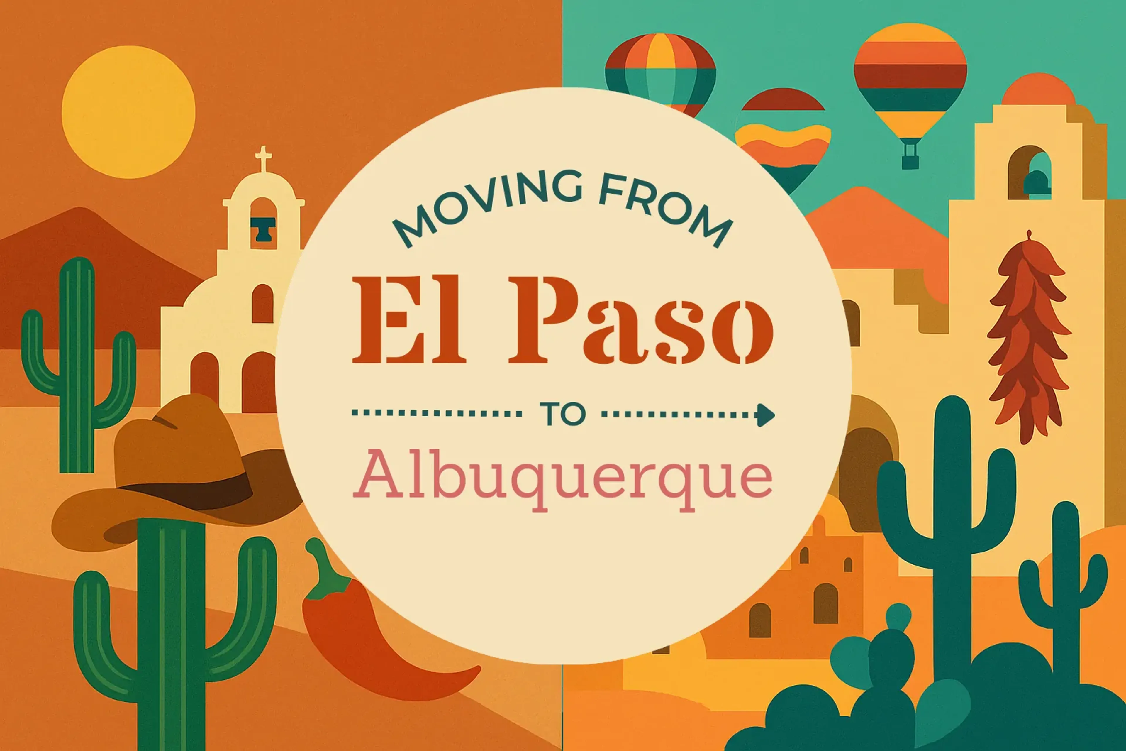 Side-by-side comparison of El Paso to Albuquerque moving companies