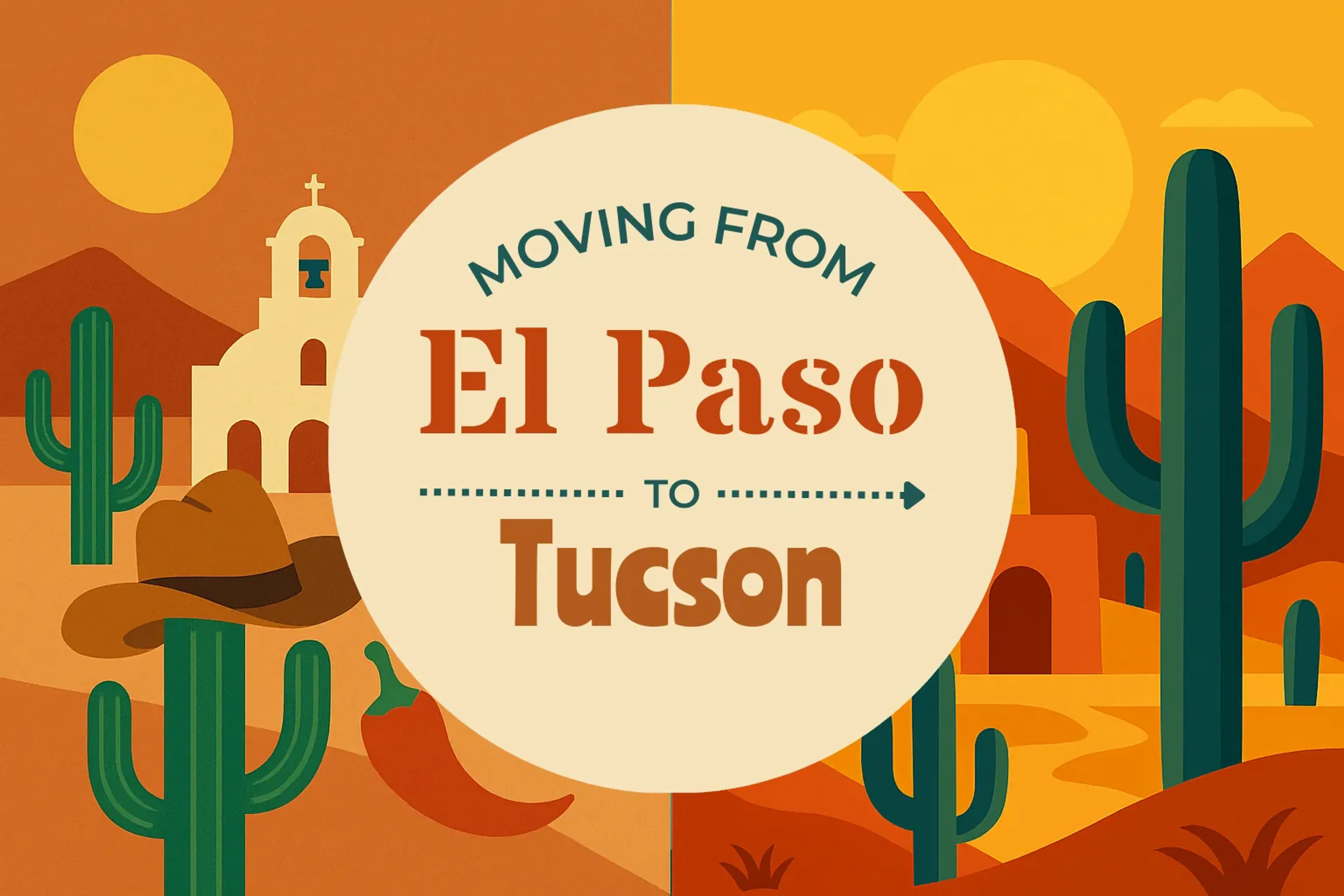 Side-by-side comparison of El Paso to Tucson moving companies