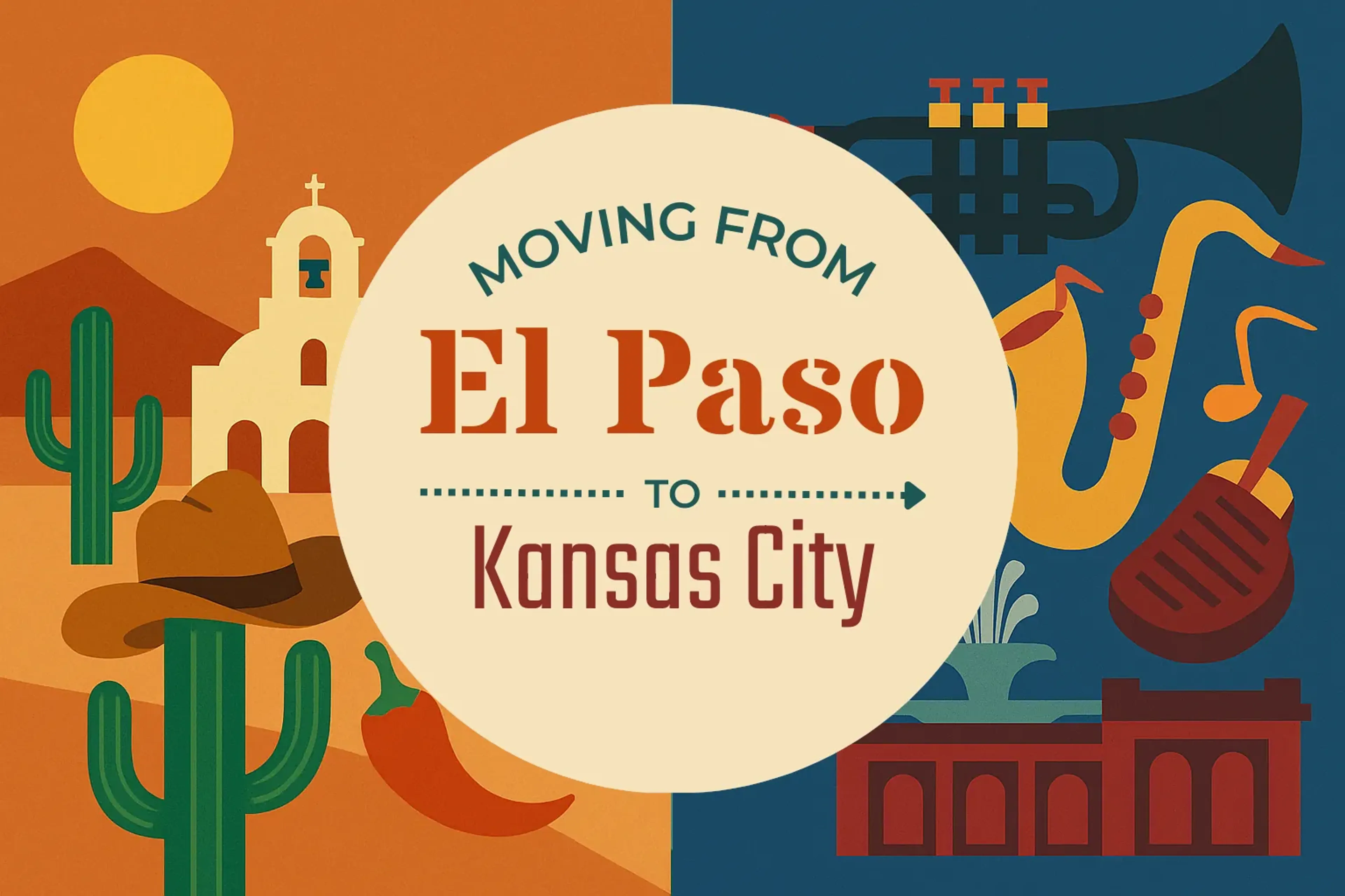 Side-by-side comparison of El Paso to Kansas City moving companies