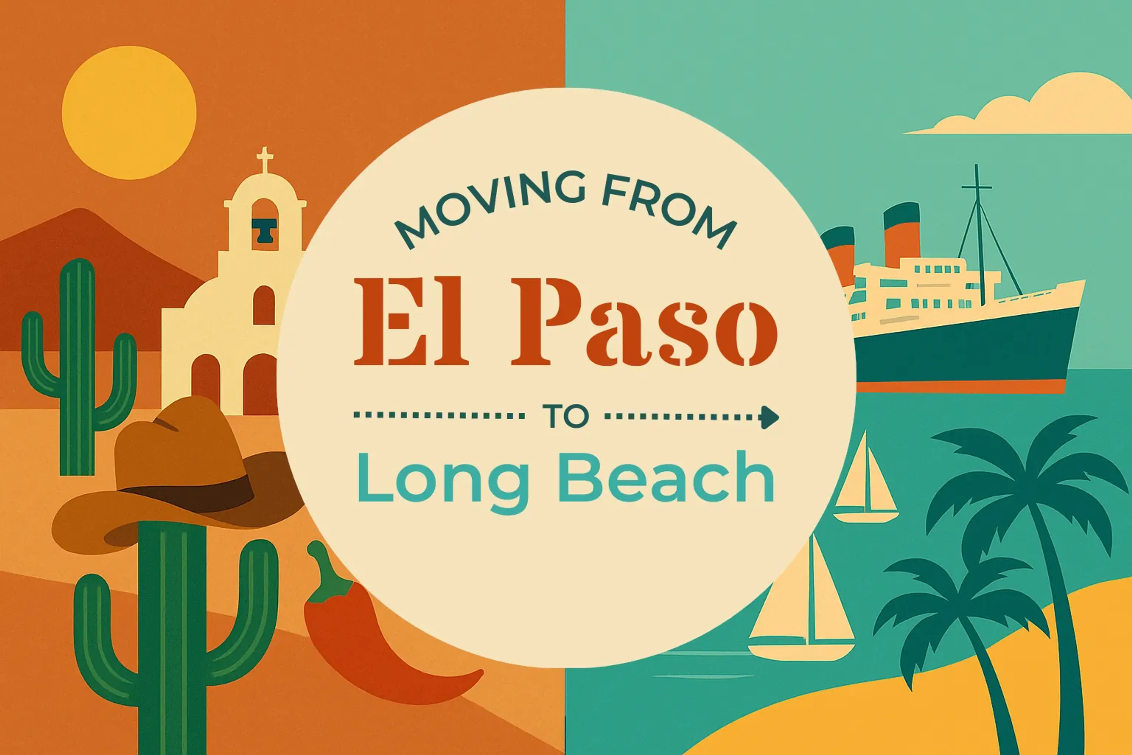 Side-by-side comparison of El Paso to Long Beach moving companies