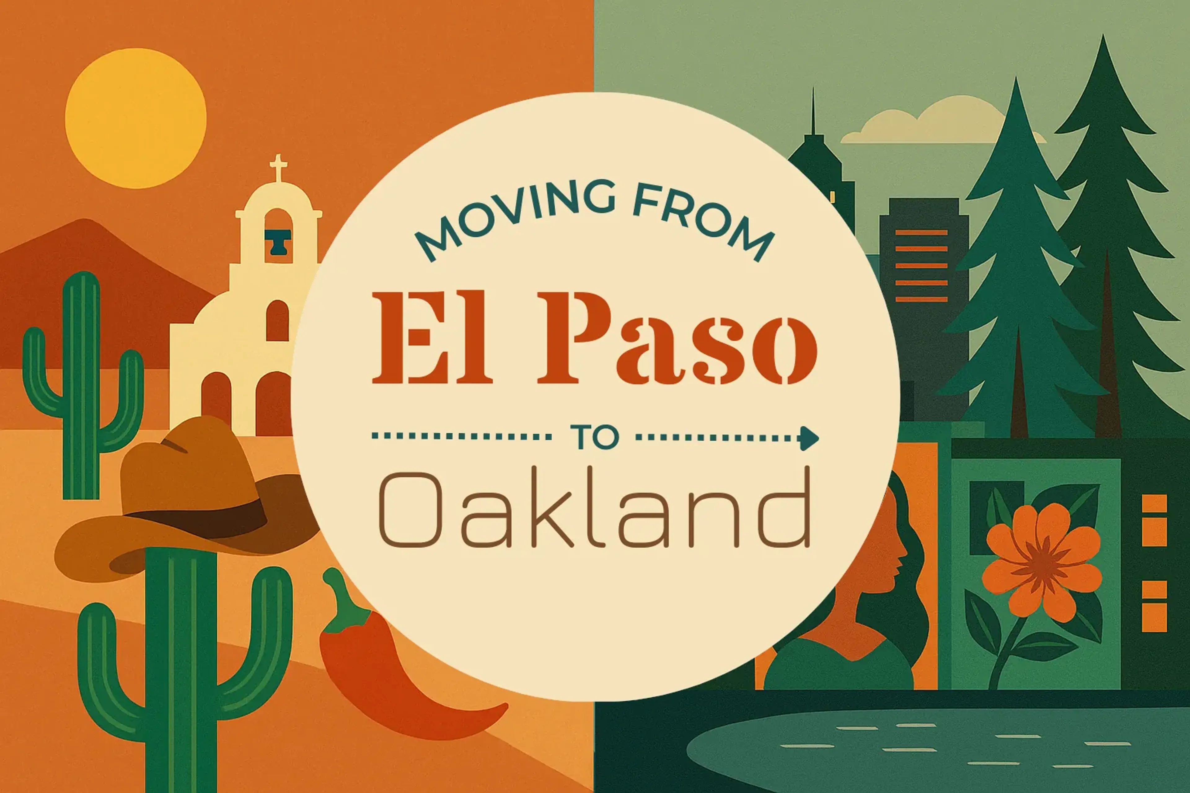 Side-by-side comparison of El Paso to Oakland moving companies