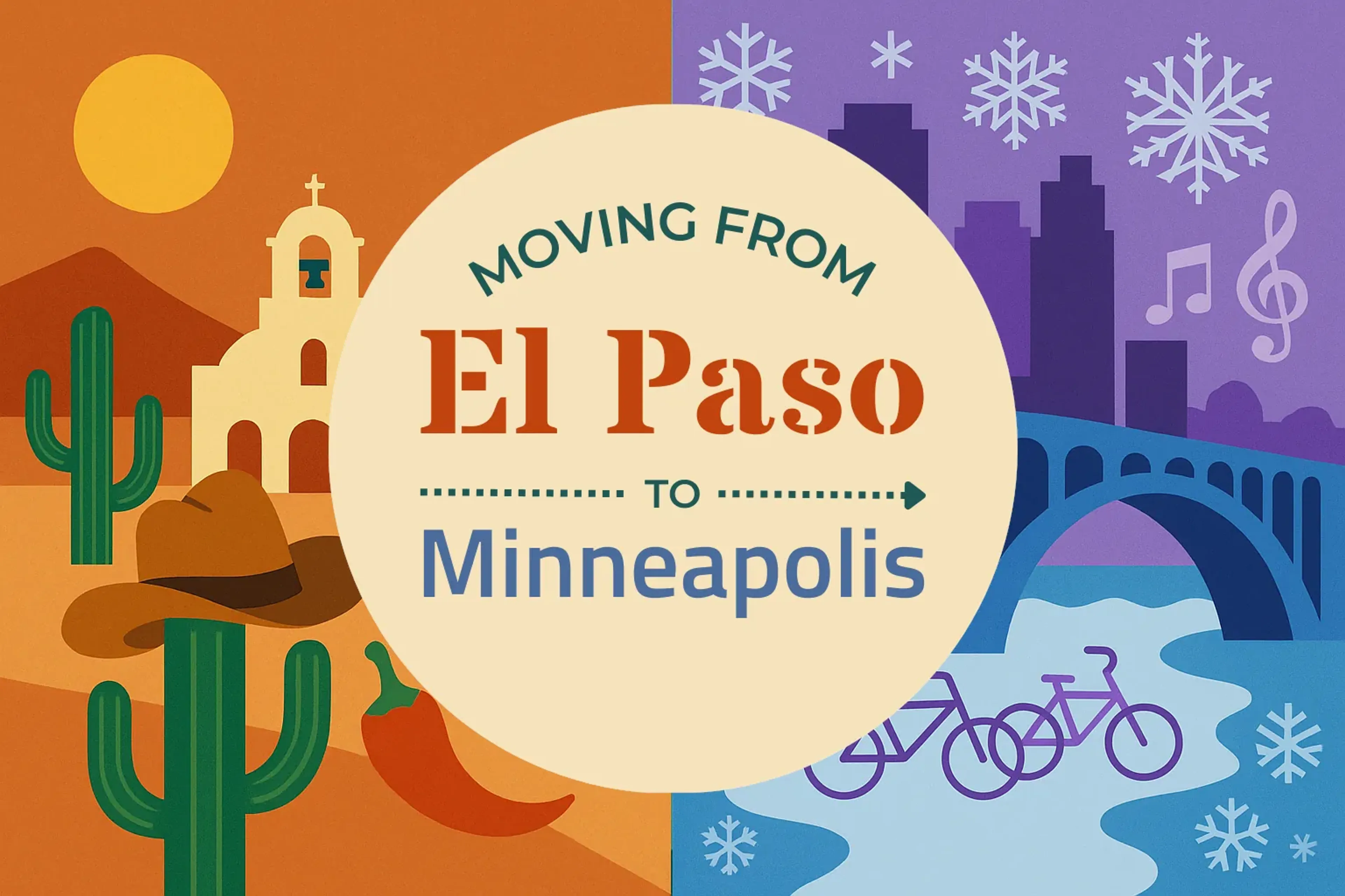 Side-by-side comparison of El Paso to Minneapolis moving companies