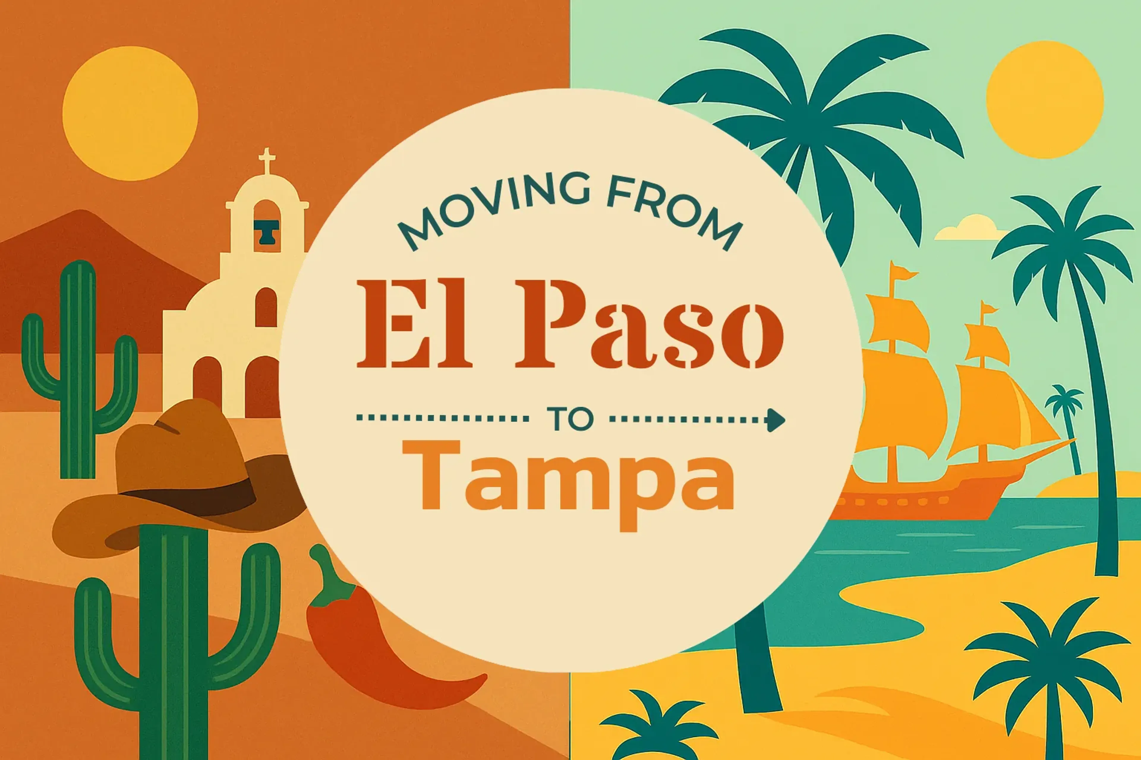 Side-by-side comparison of El Paso to Tampa moving companies