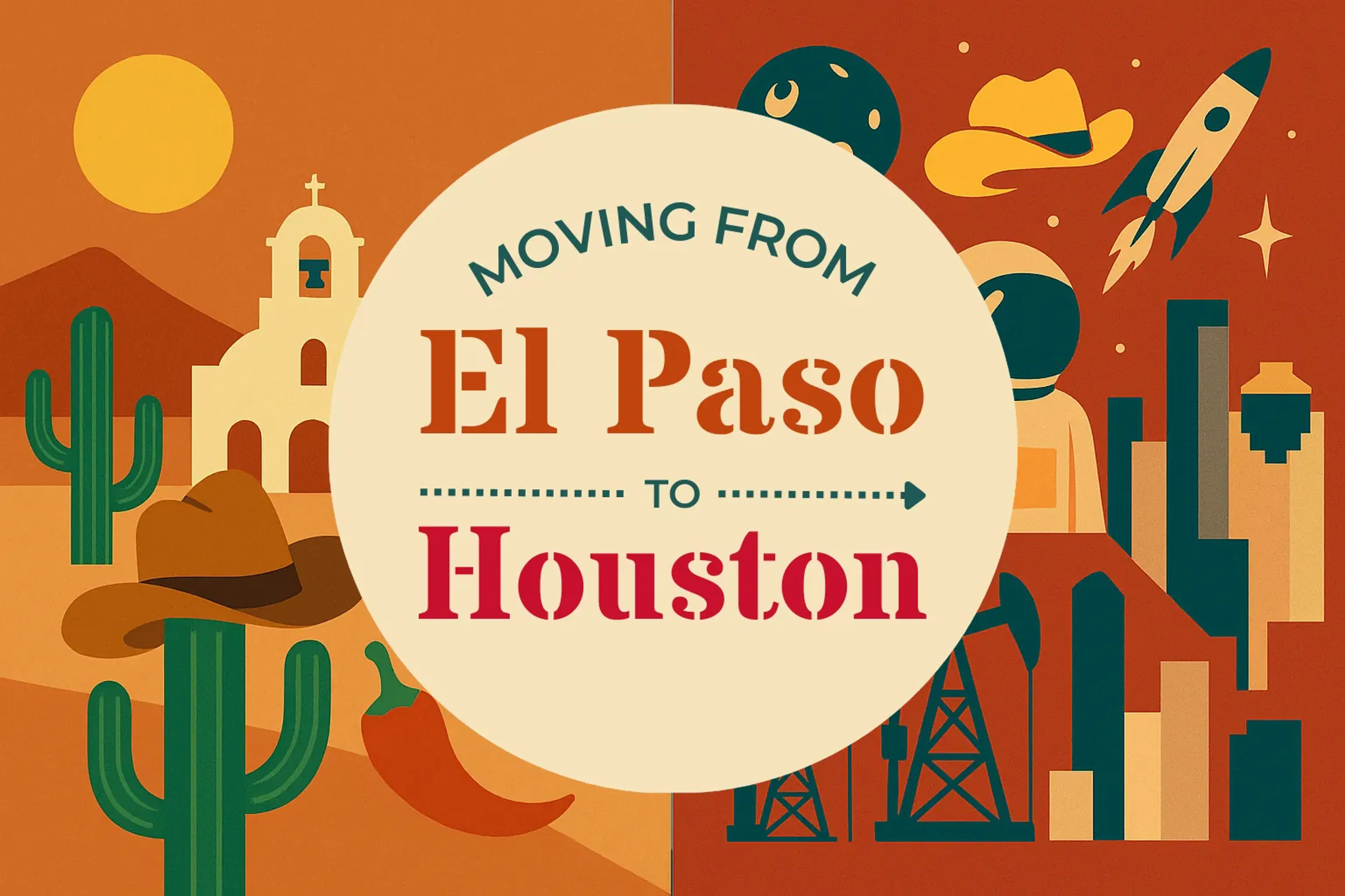 Side-by-side comparison of El Paso to Houston moving companies