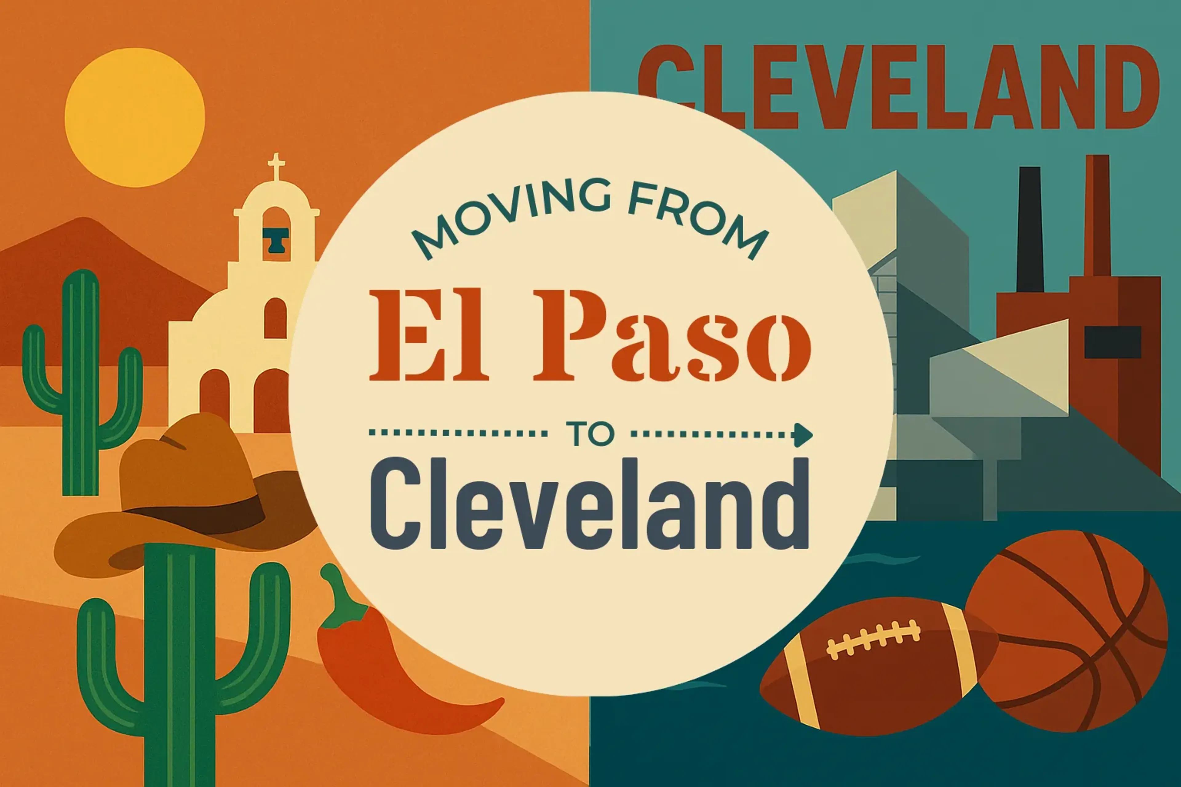 Side-by-side comparison of El Paso to Cleveland moving companies