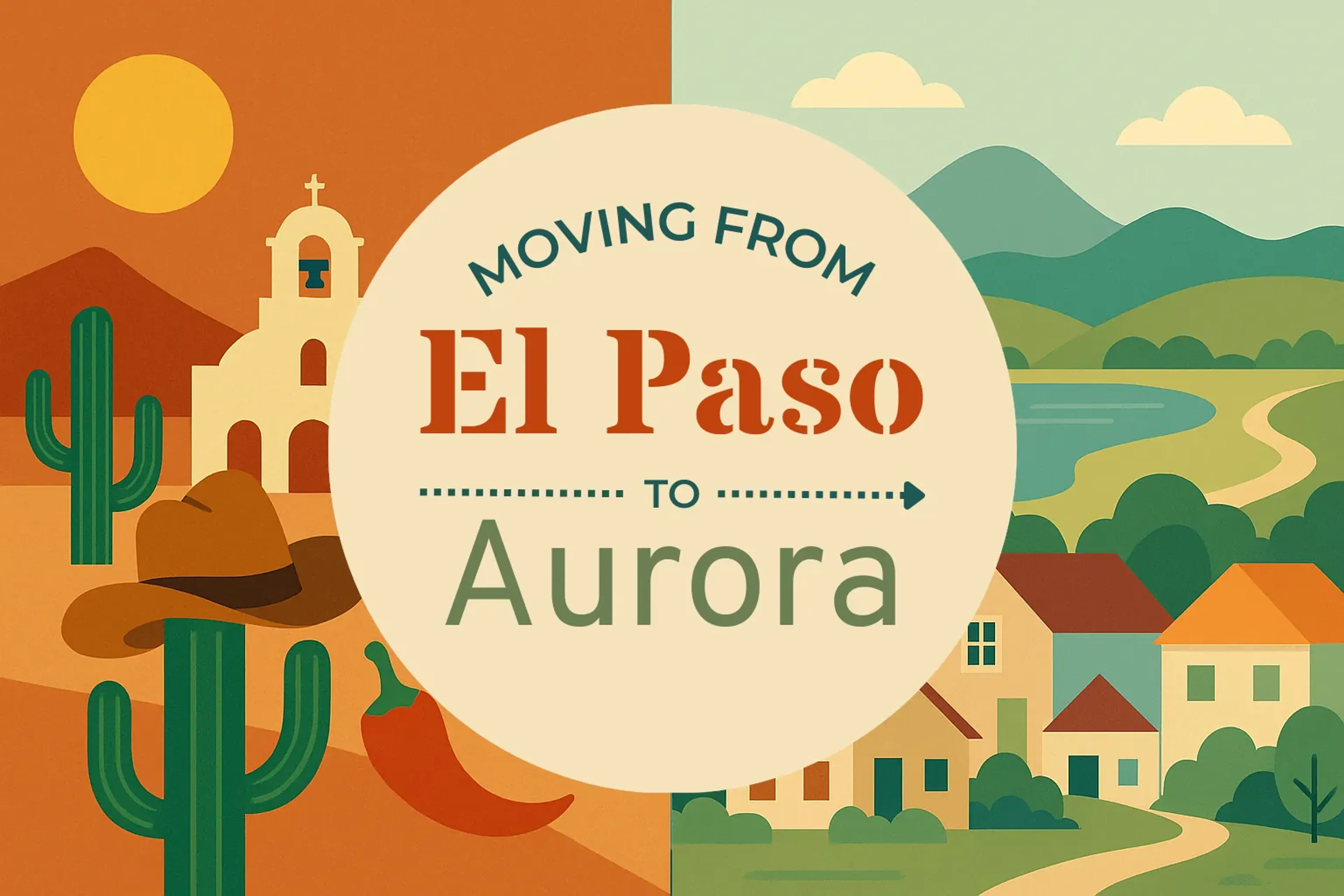 Side-by-side comparison of El Paso to Aurora moving companies