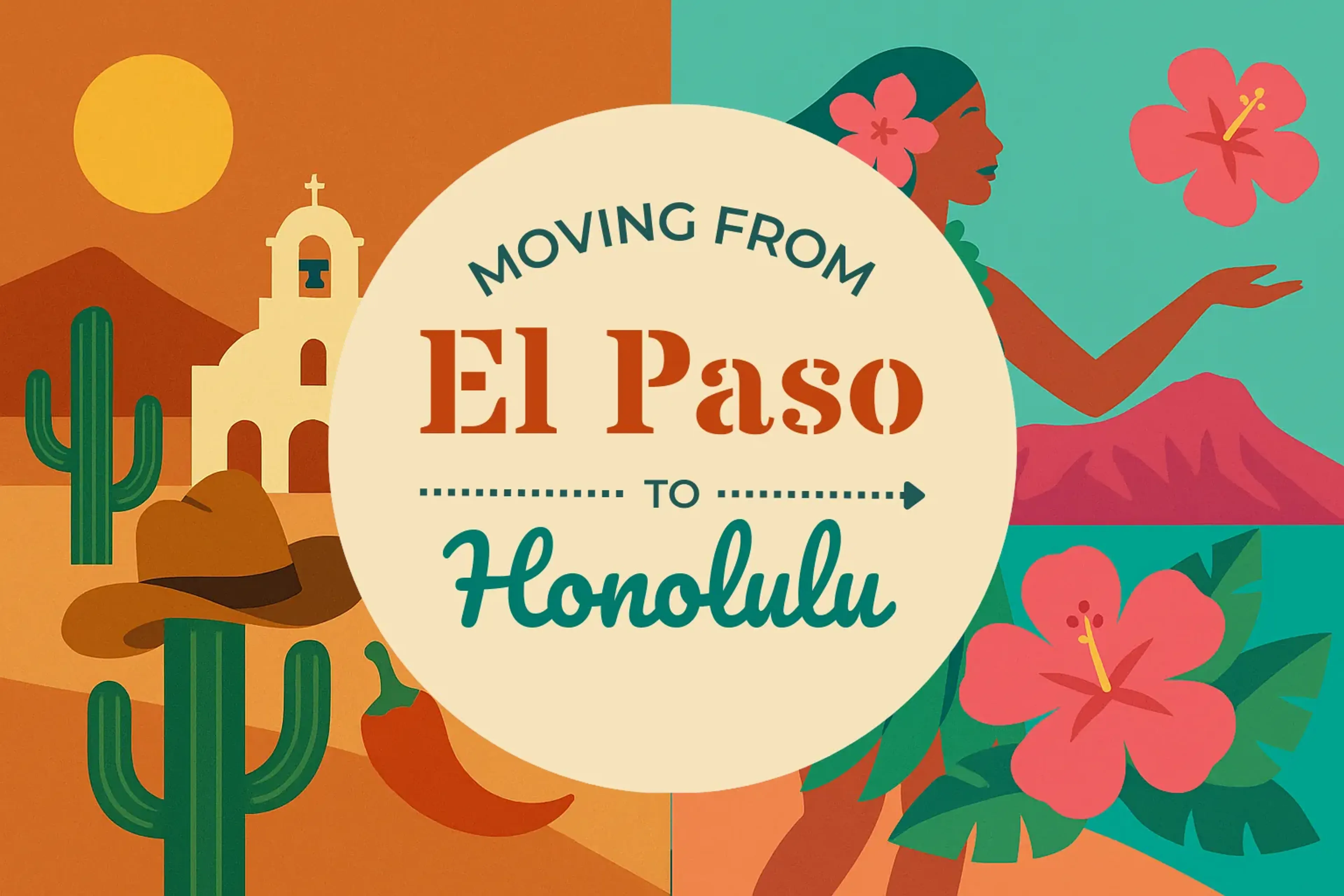 Side-by-side comparison of El Paso to Honolulu moving companies