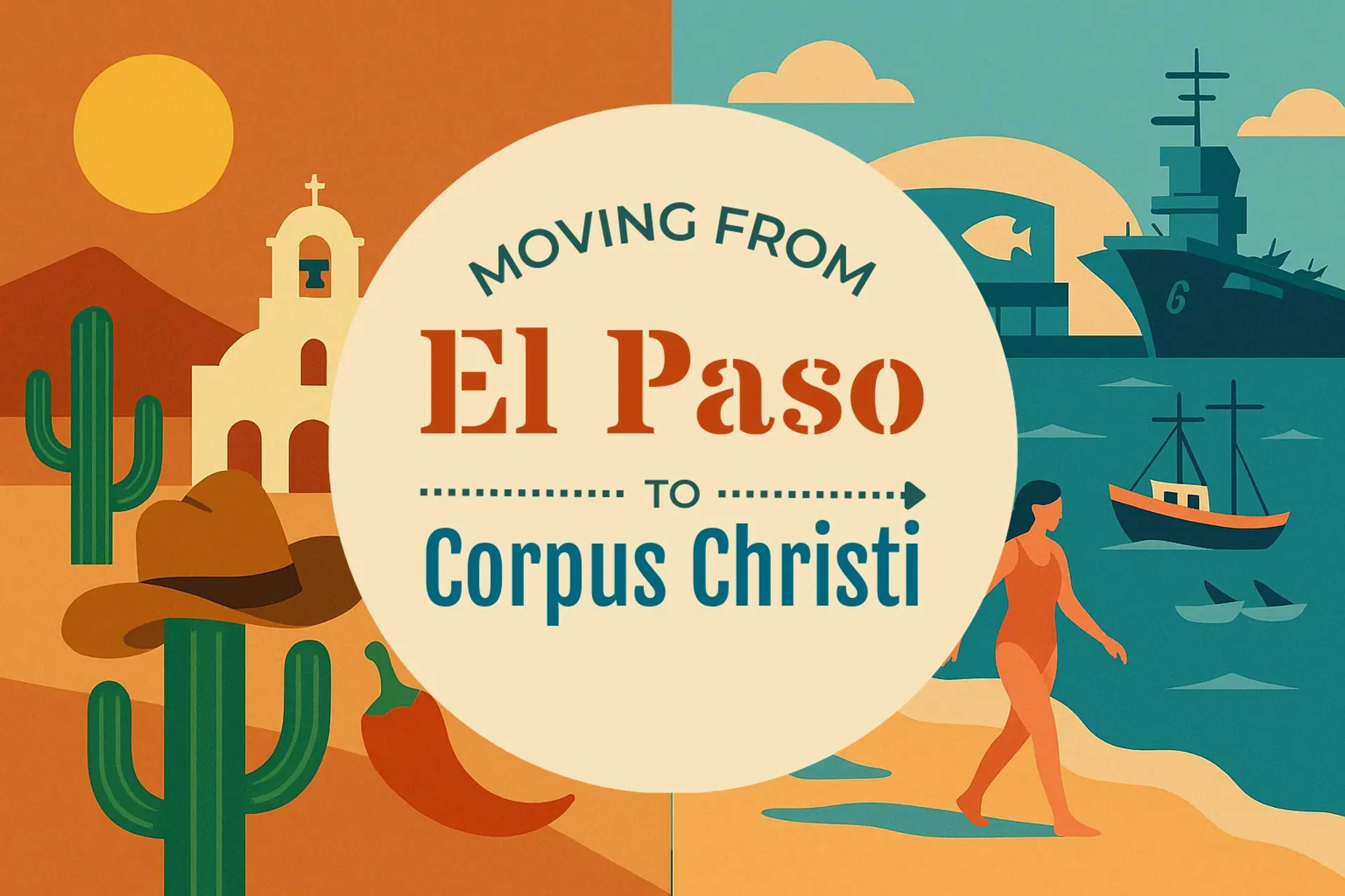 Side-by-side comparison of El Paso to Corpus Christi moving companies
