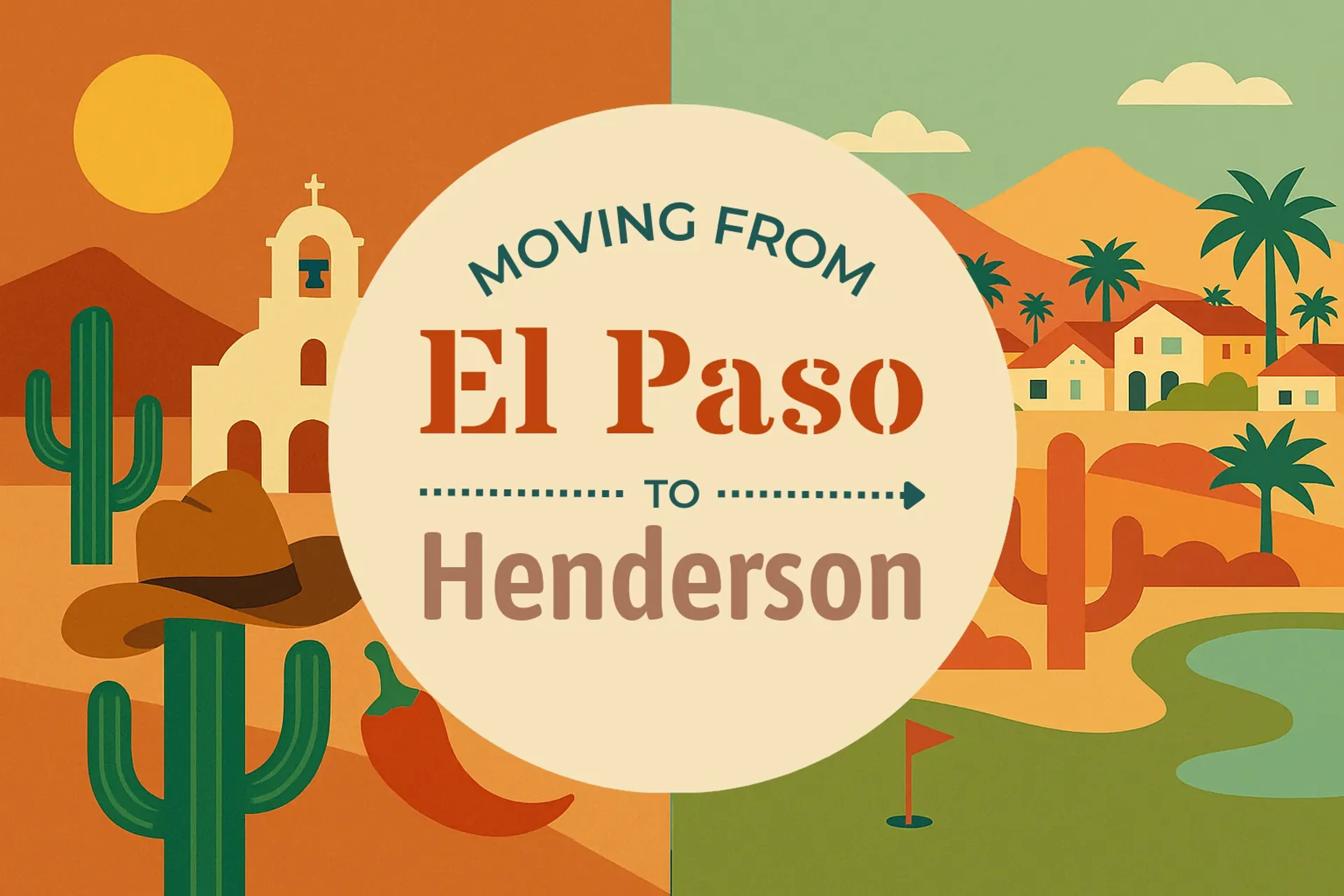 Side-by-side comparison of El Paso to Henderson moving companies