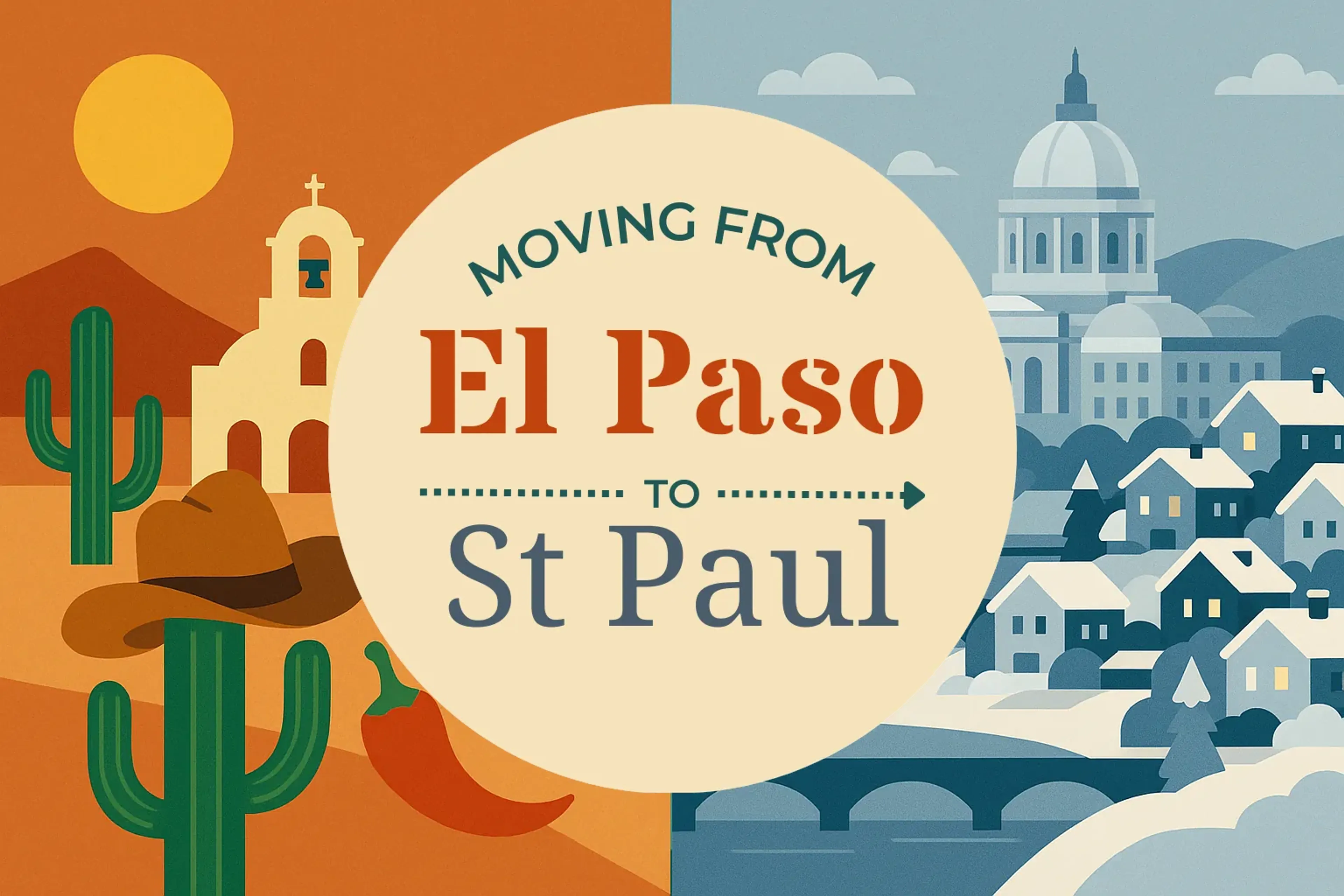 Side-by-side comparison of El Paso to St. Paul moving companies