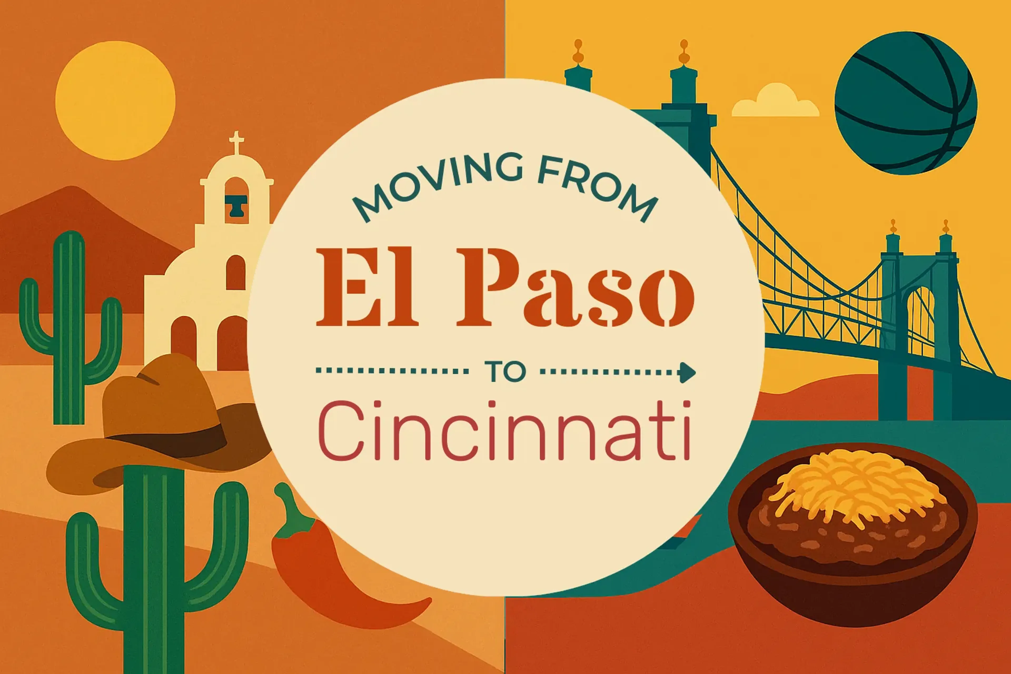 Side-by-side comparison of El Paso to Cincinnati moving companies