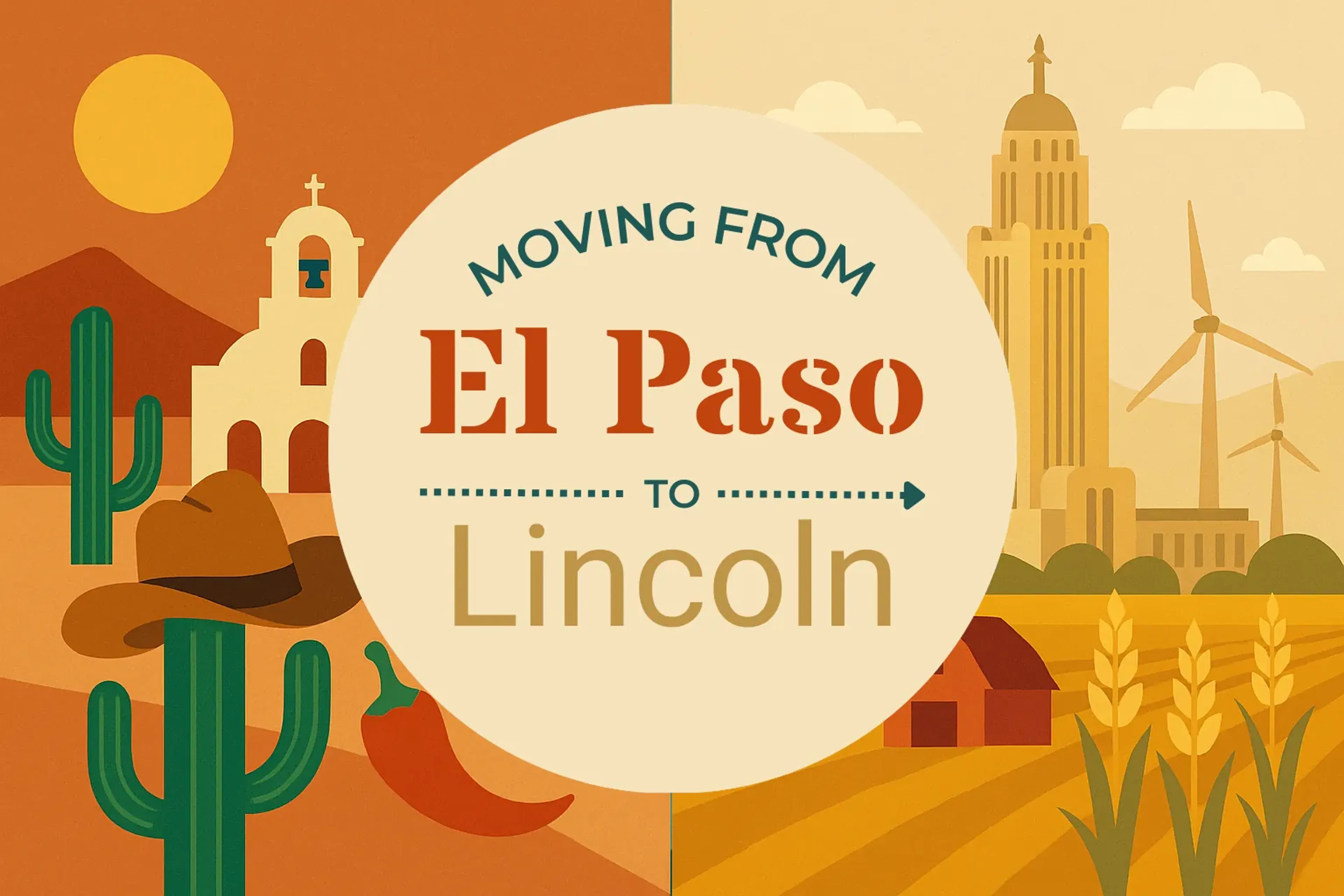 Side-by-side comparison of El Paso to Lincoln moving companies