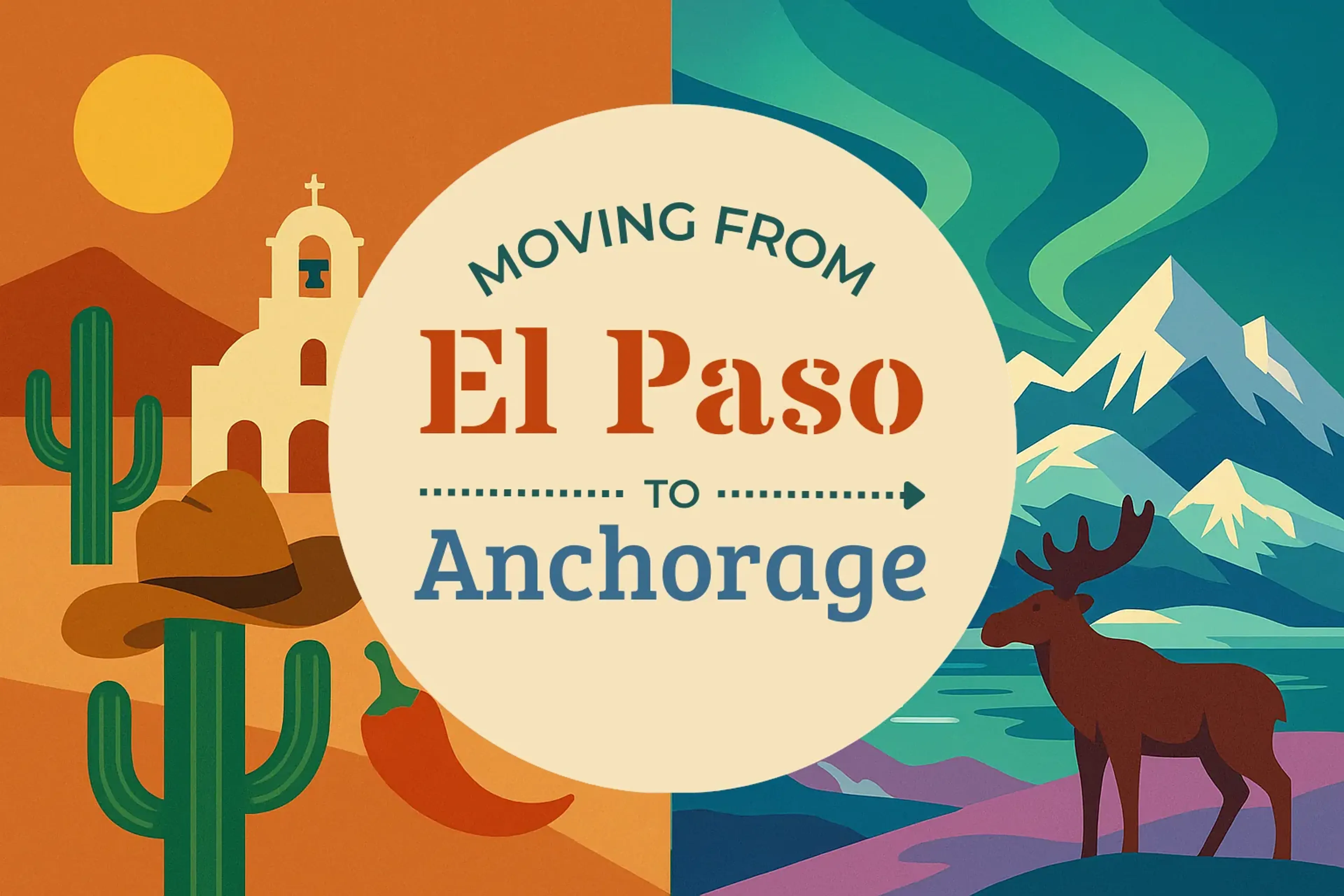 Side-by-side comparison of El Paso to Anchorage moving companies