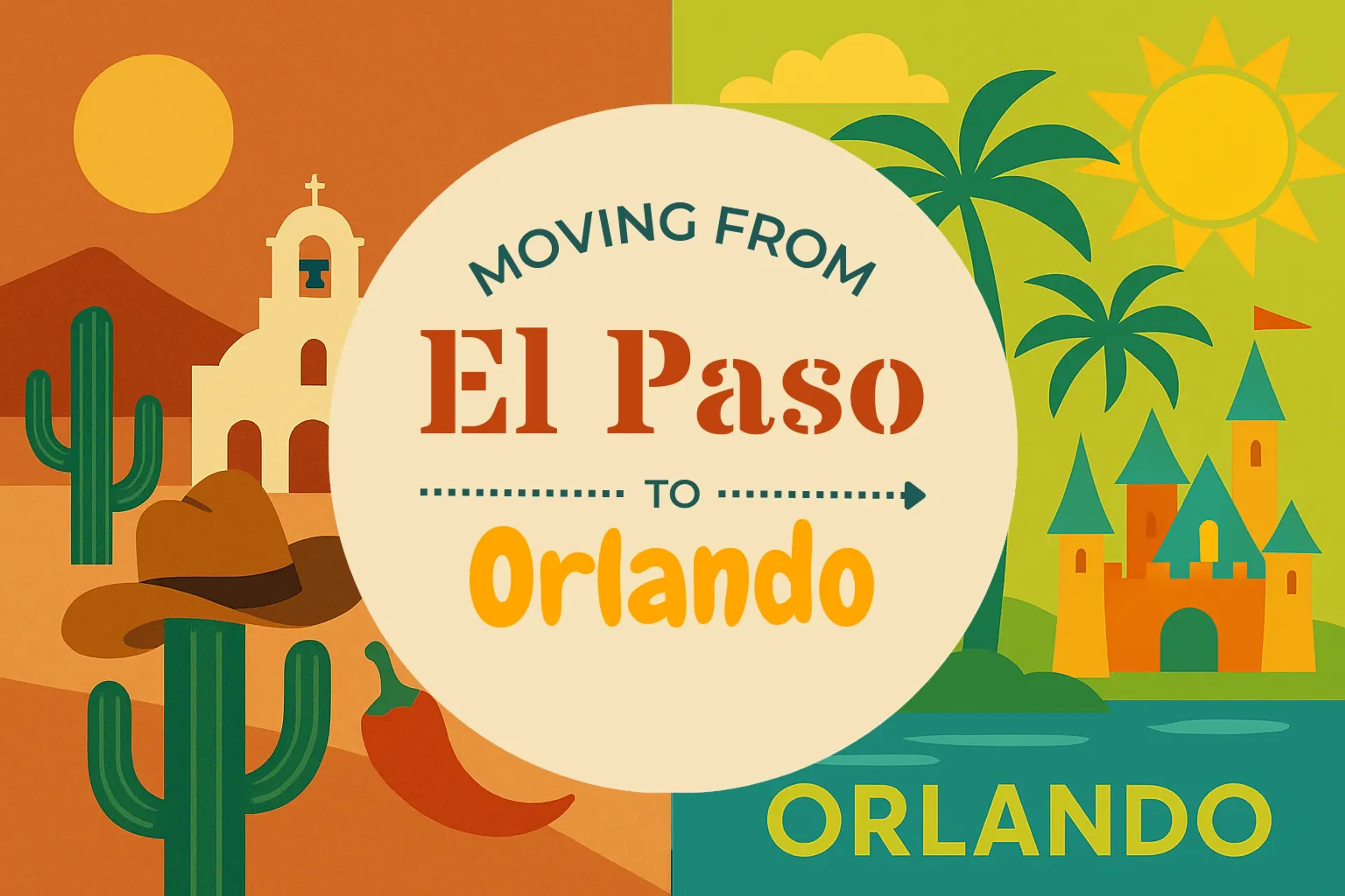 Side-by-side comparison of El Paso to Orlando moving companies