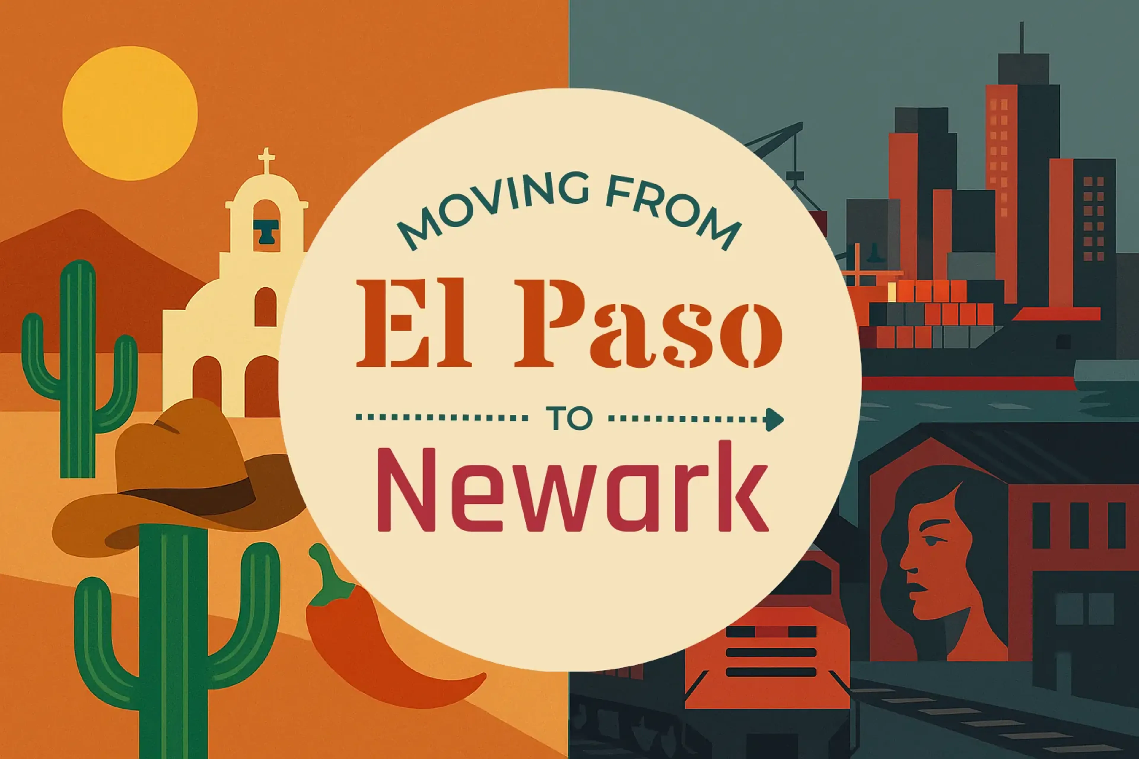 Side-by-side comparison of El Paso to Newark moving companies