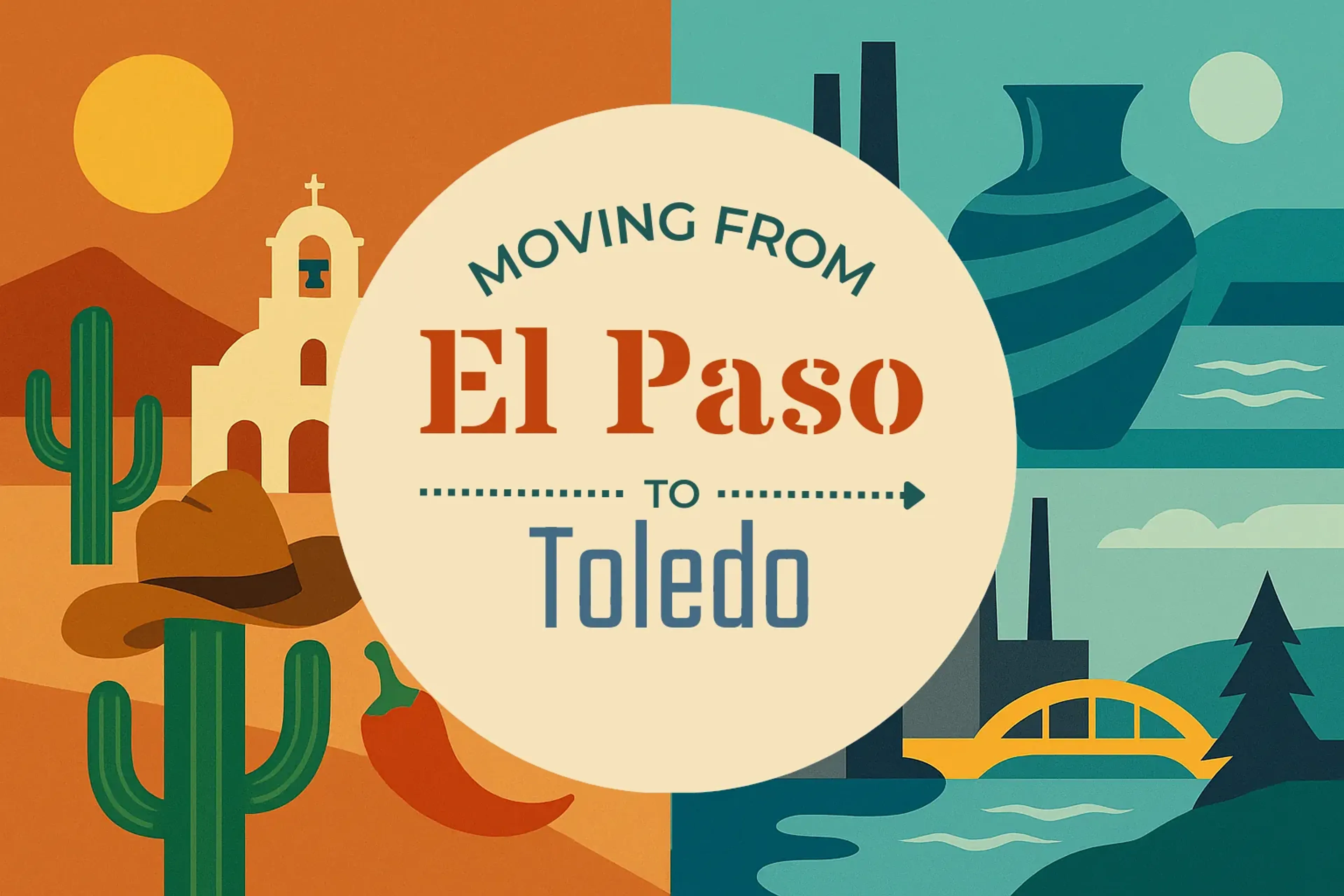 Side-by-side comparison of El Paso to Toledo moving companies