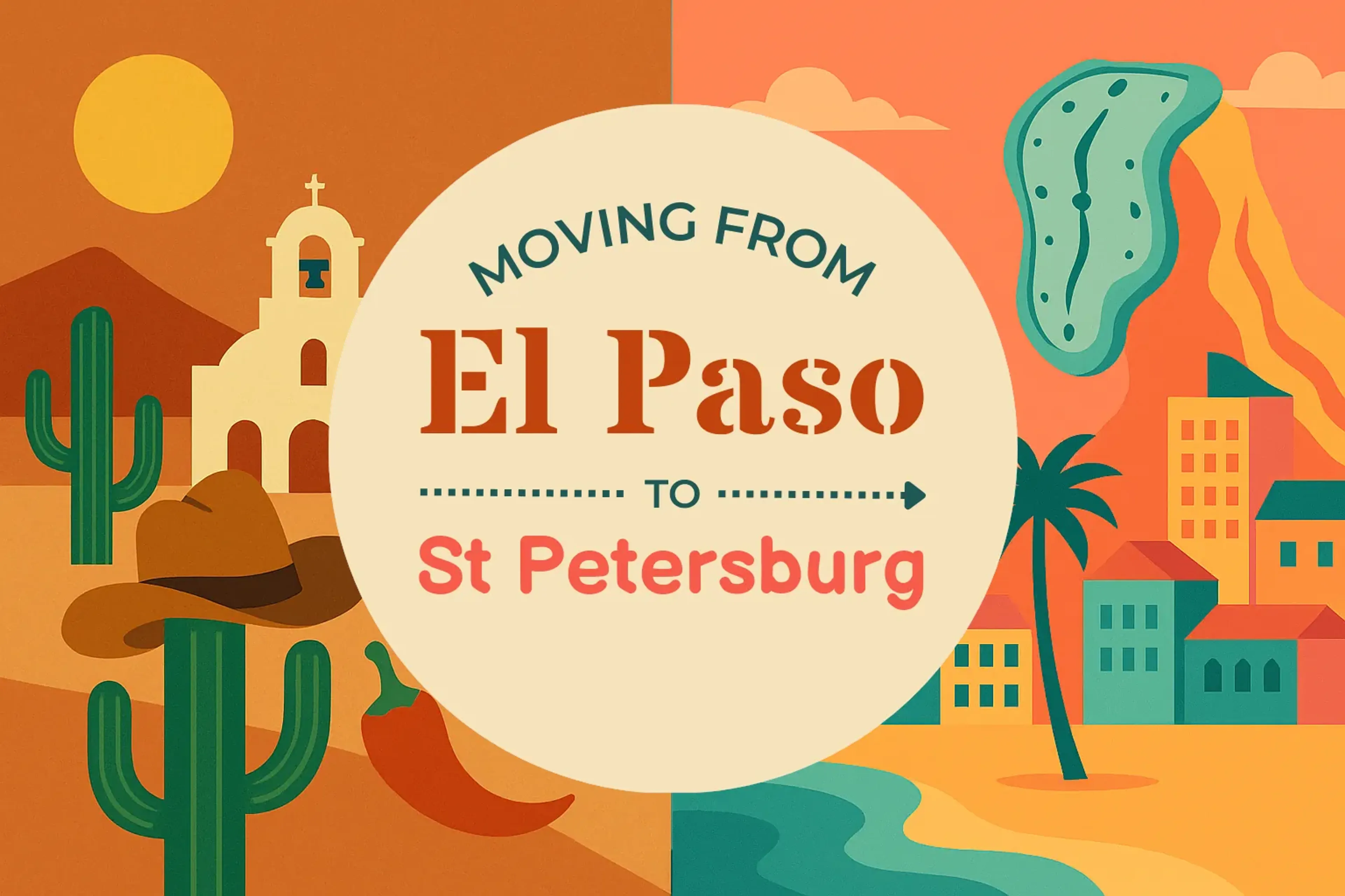 Side-by-side comparison of El Paso to St. Petersburg moving companies